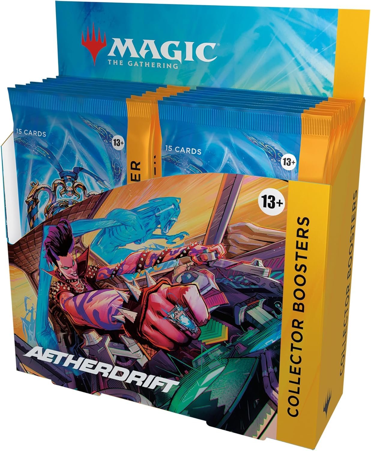 Magic: The Gathering MTG TCG: Aetherdrift Collector Booster Box – 12 Packs