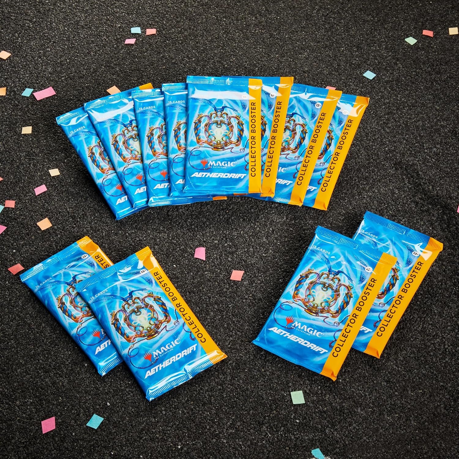 Magic: The Gathering MTG TCG: Aetherdrift Collector Booster Box - 12 Packs - Image 9