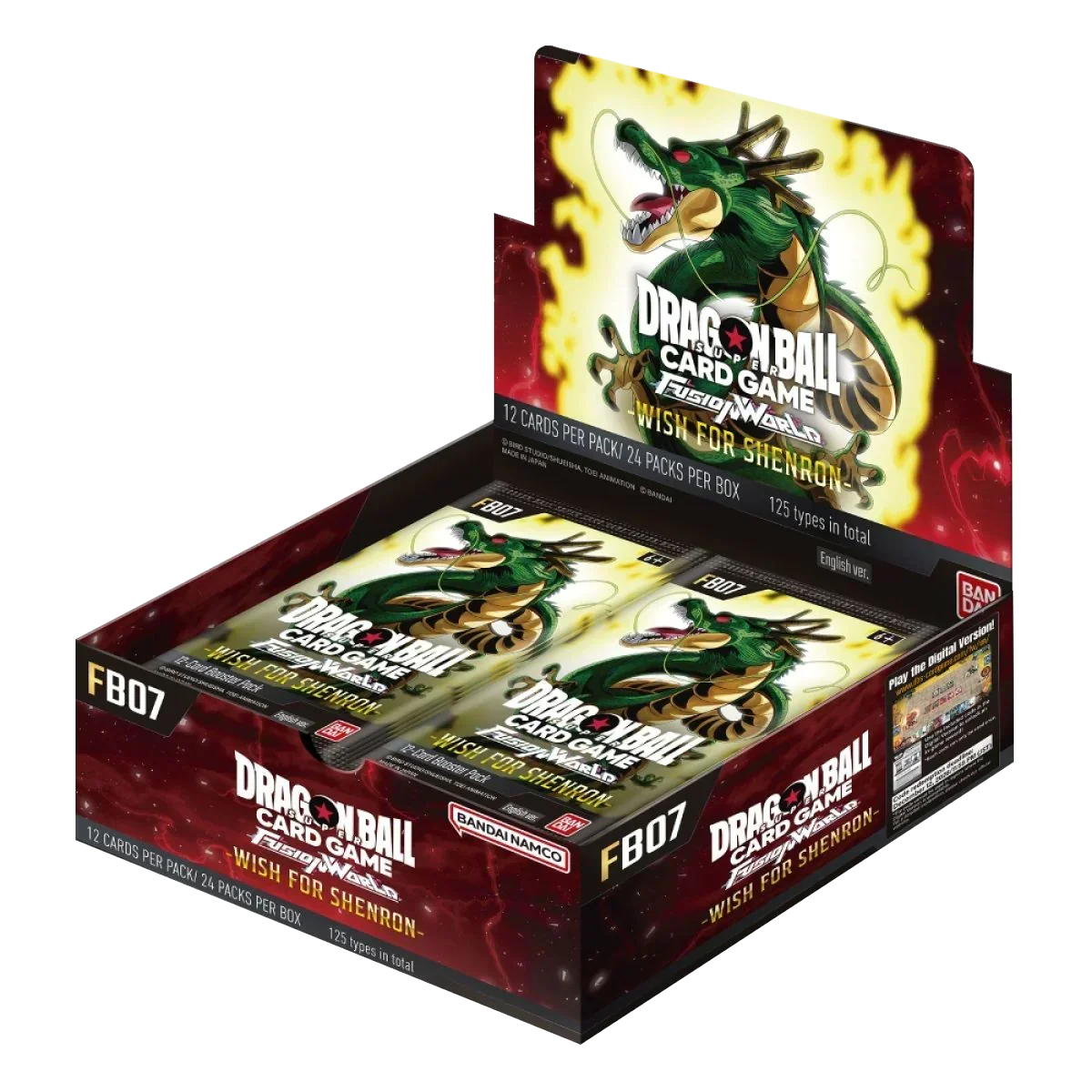 Dragon Ball Super CG Fusion World – Wish For Shenron (FB07) – Booster Box (24x Packs)