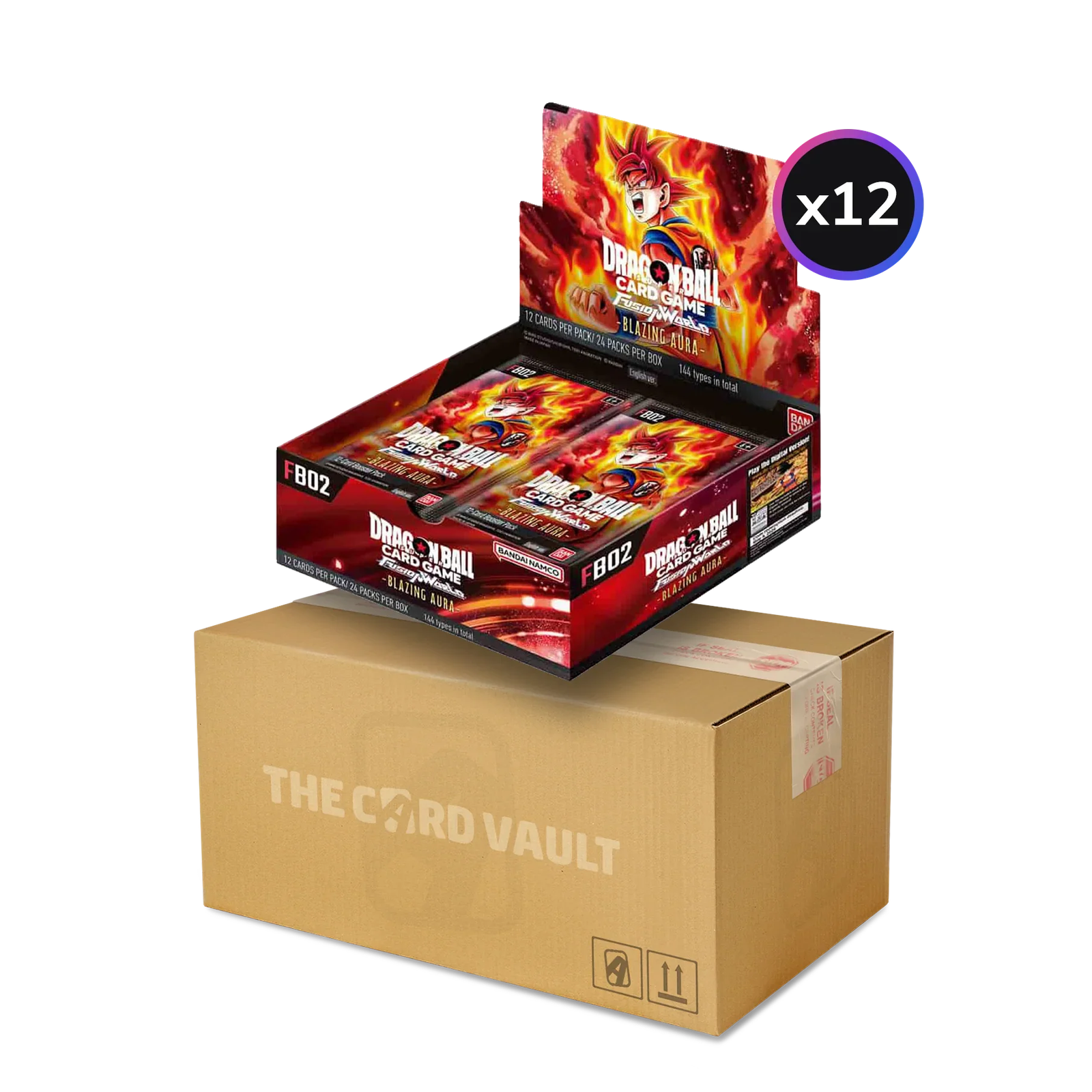 Dragon Ball Super CG Fusion World – Blazing Aura (FB02) – Display Case (12x Booster Boxes)