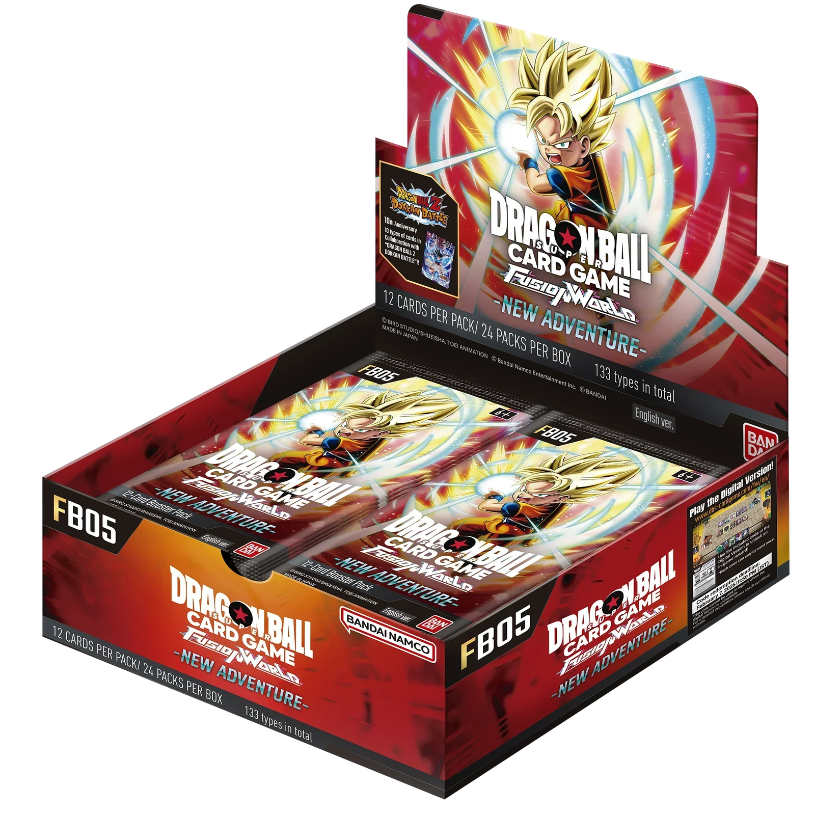 Dragon Ball Super CG Fusion World – New Adventure (FB05) – Booster Box (24x Packs)