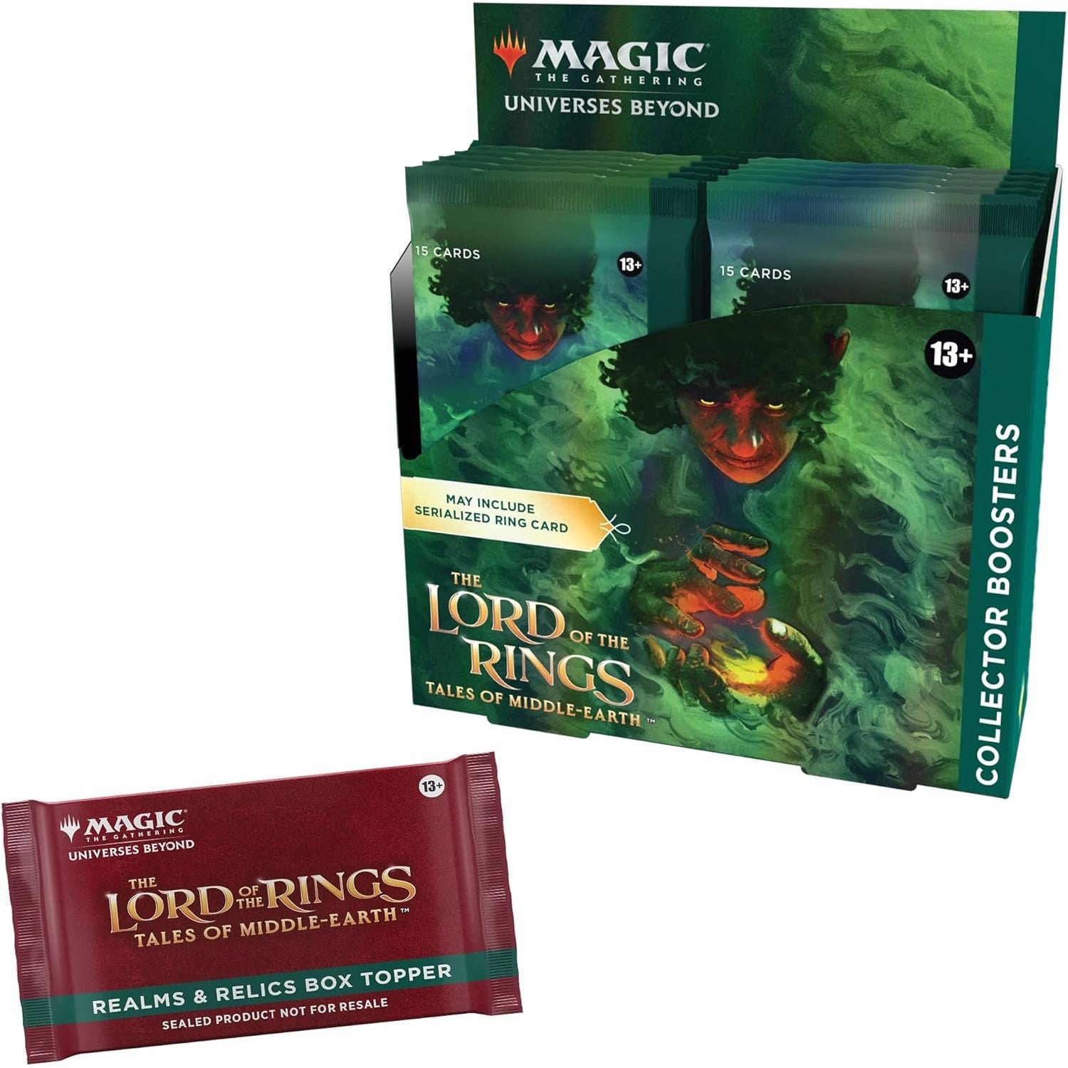 Magic: The Gathering The Lord of The Rings: Tales of Middle-Earth Collector Booster Box – 12 Packs + 1 Box Topper Card