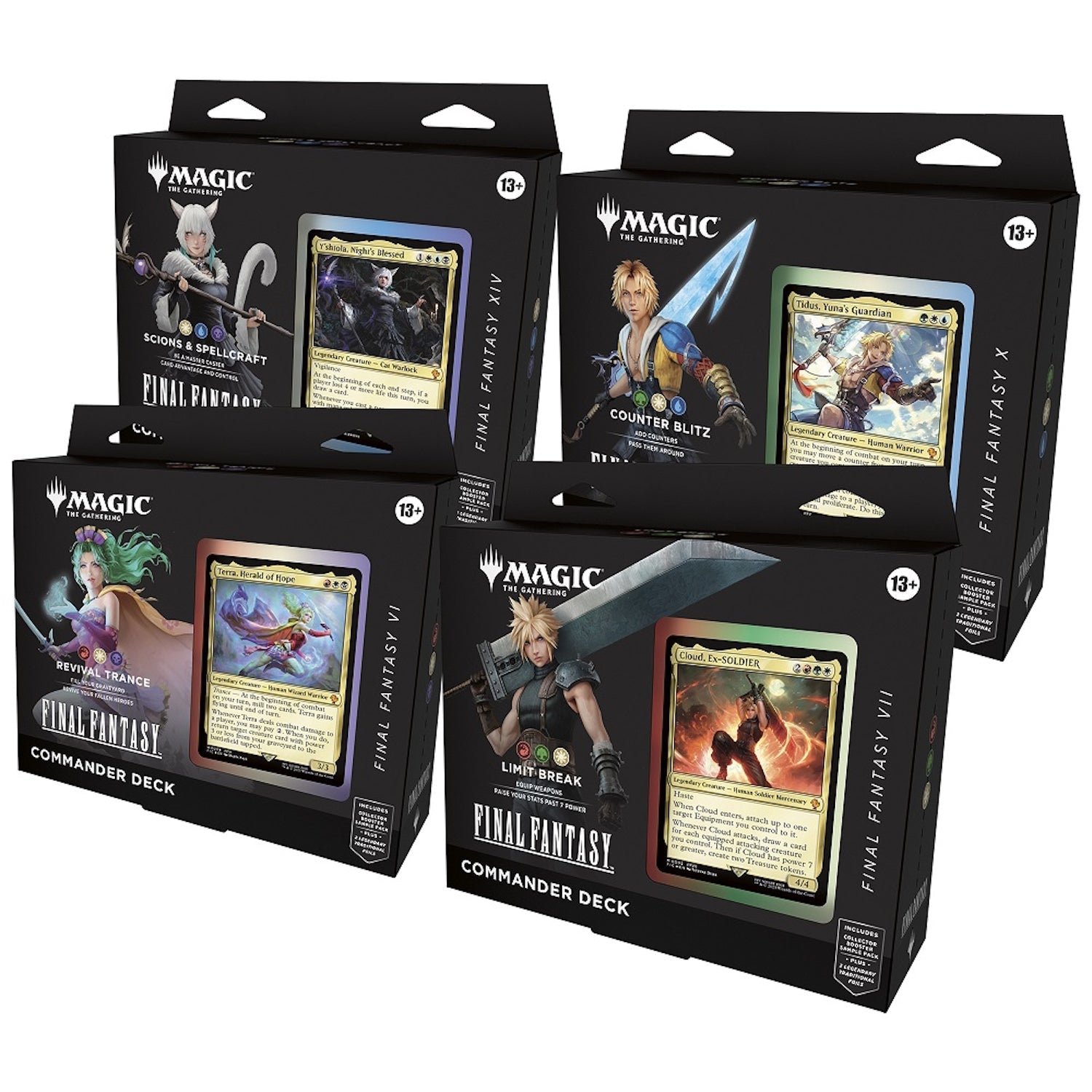 Magic: The Gathering TCG: Final Fantasy Commander Decks – Set of 4