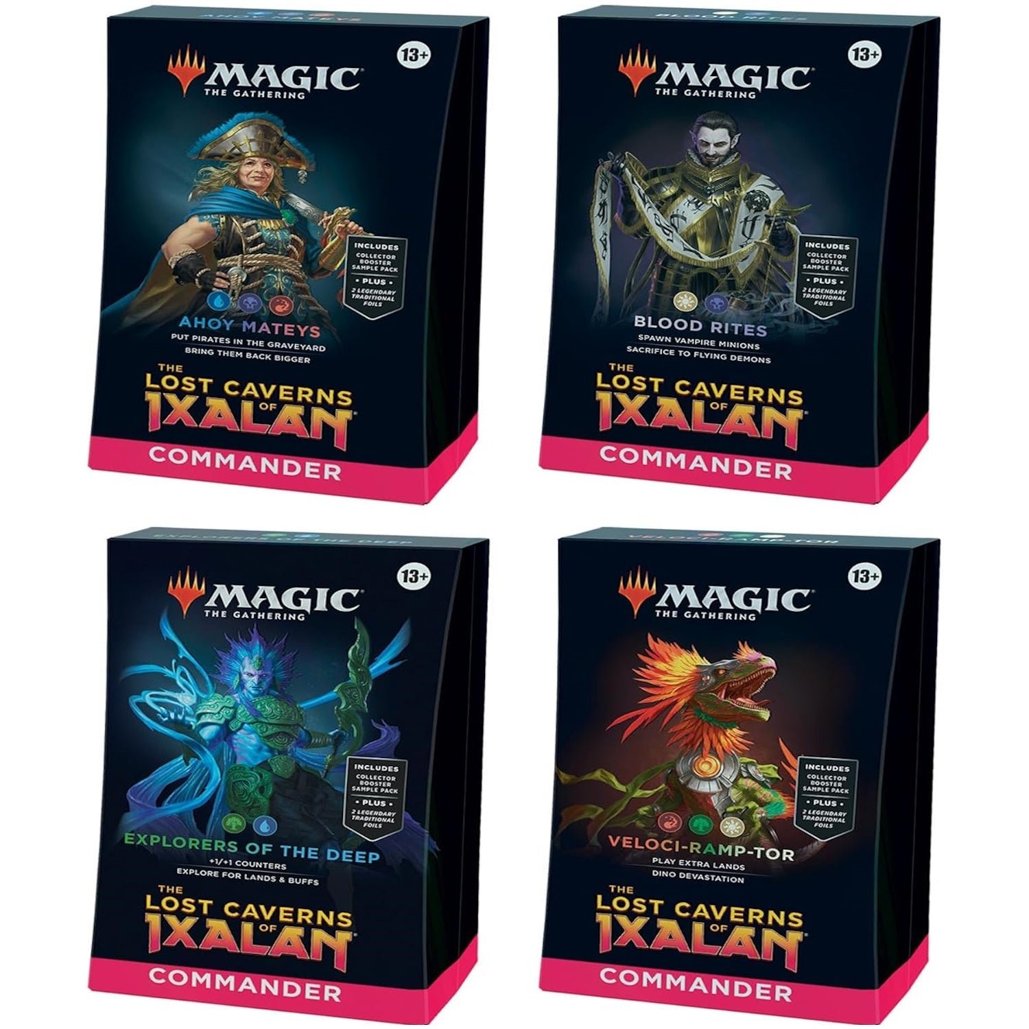 Magic: The Gathering TCG: The Lost Caverns of Ixalan Commander – Set of 4 decks