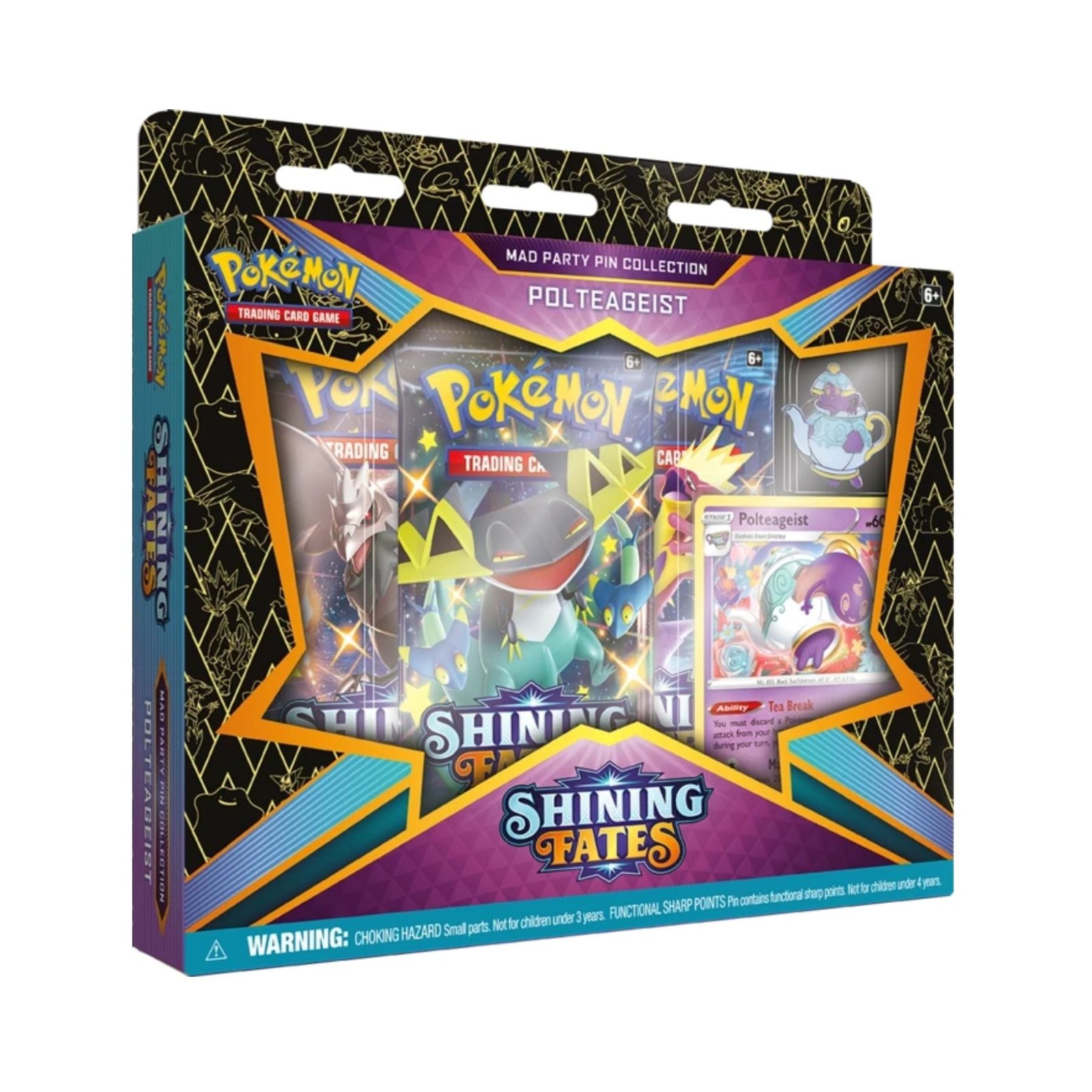 Pokemon – Shining Fates – Mad Party Polteageist Pin