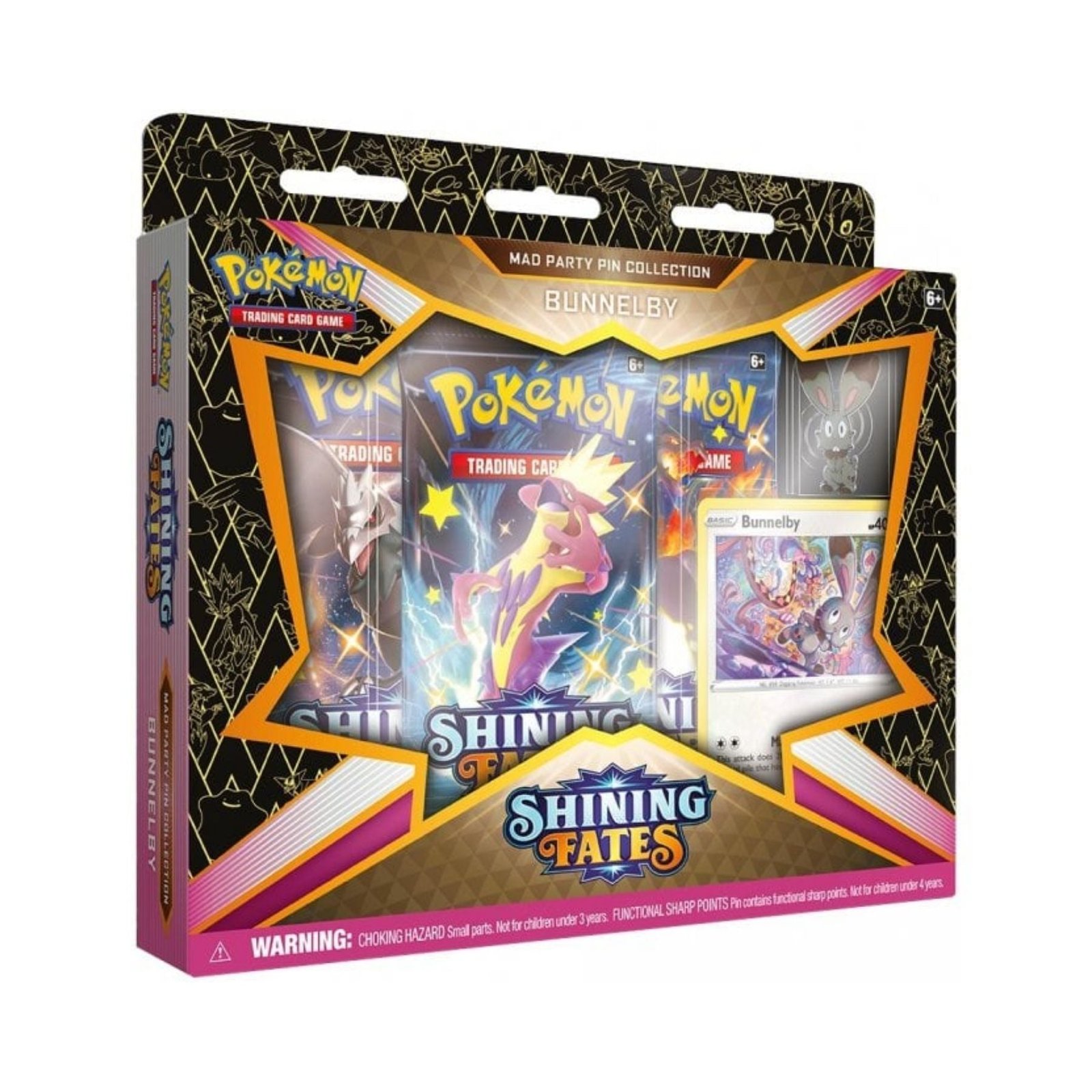 Pokemon – Shining Fates – Mad Party Bunnelby Pin