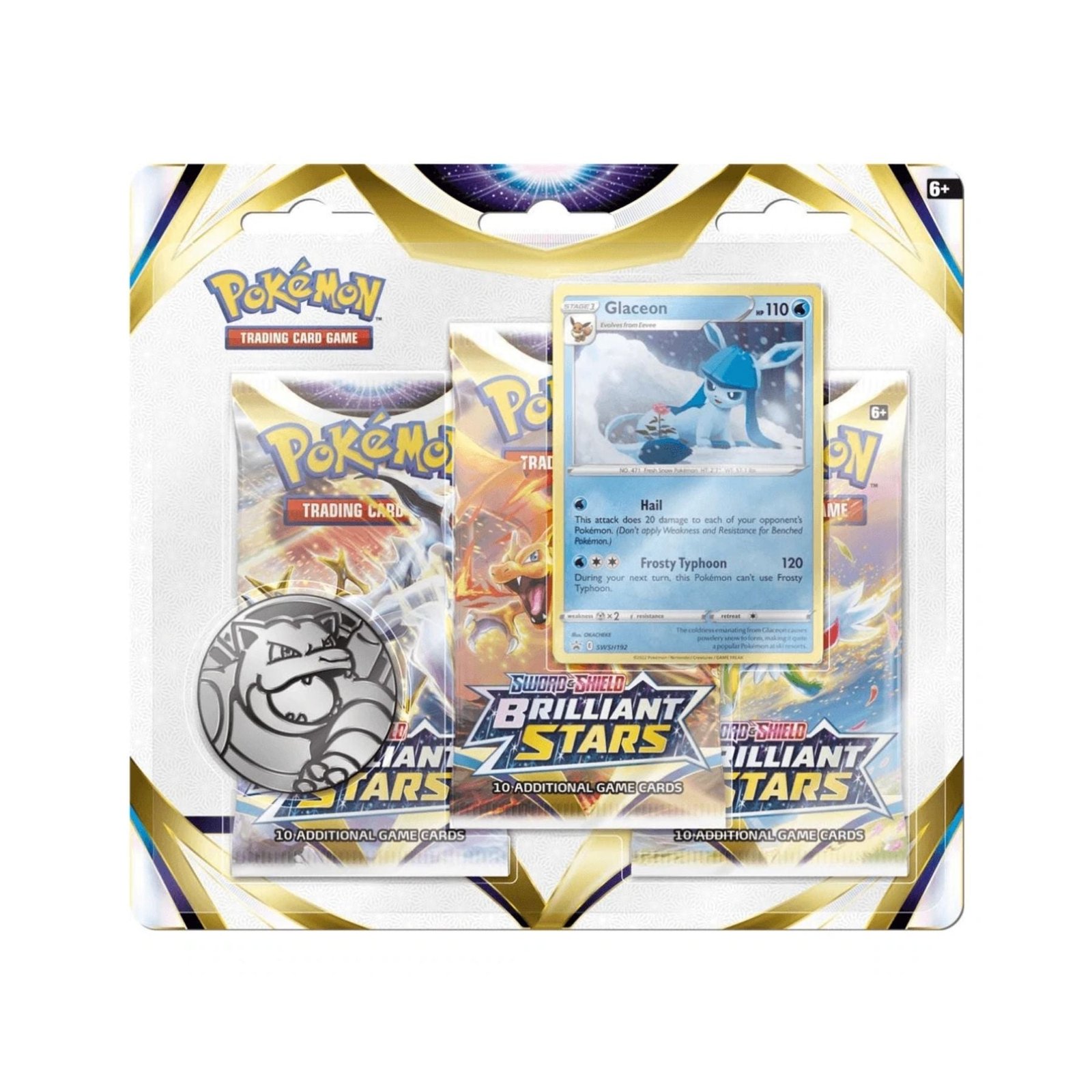 Pokemon – Brilliant Stars – 3 Pack Blister – Glaceon