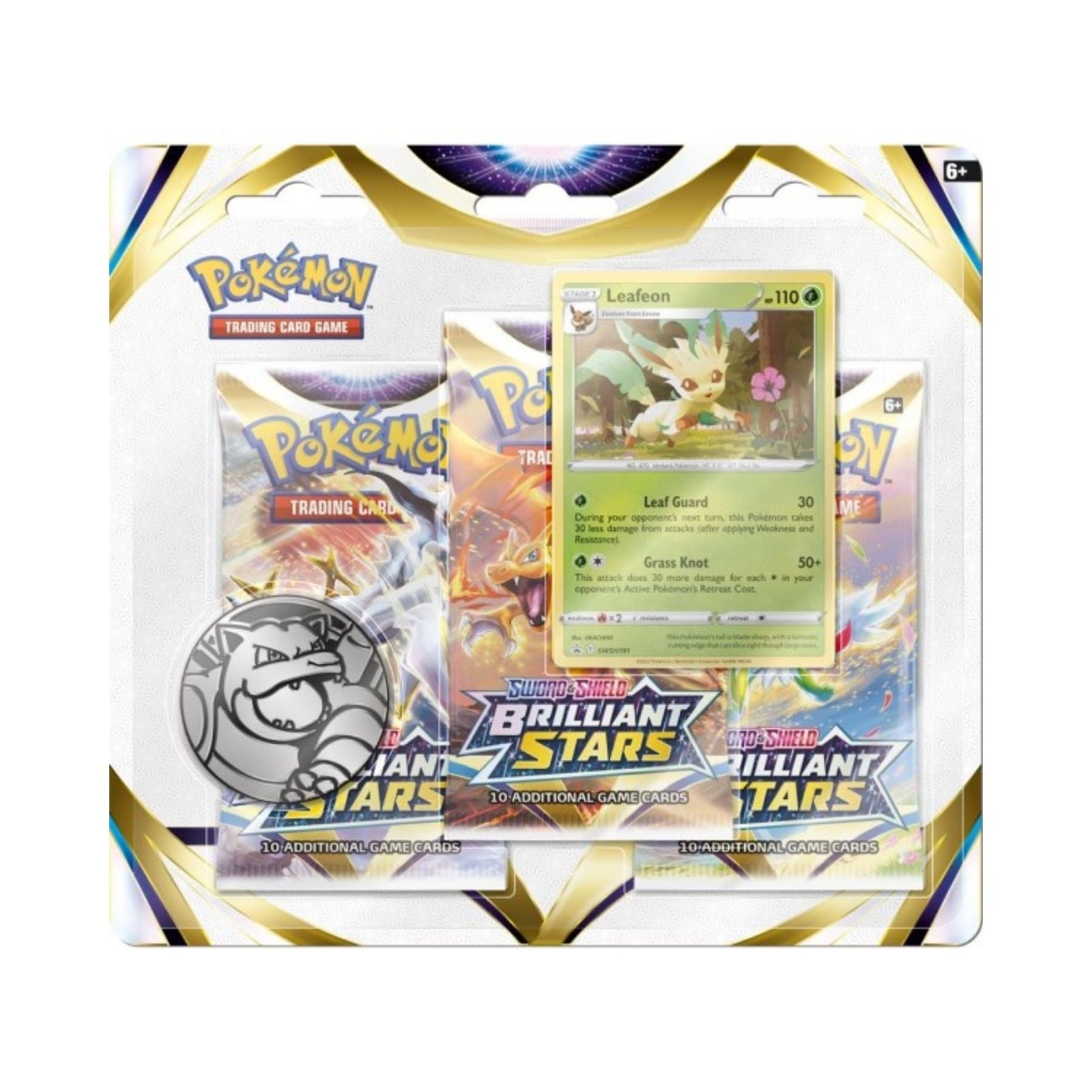 Pokemon – Brilliant Stars – 3 Pack Blister – Leafeon
