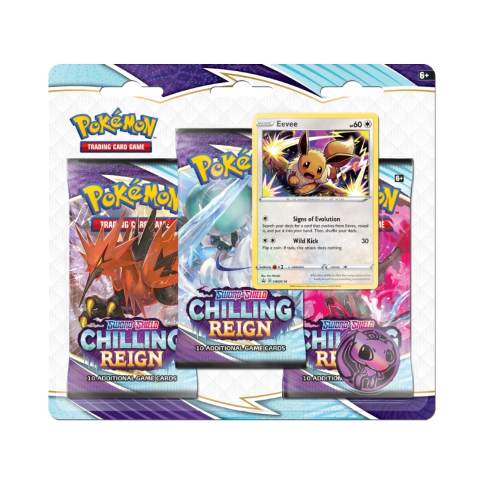 Pokemon – Chilling Reign – 3 Pack Blister – Eevee