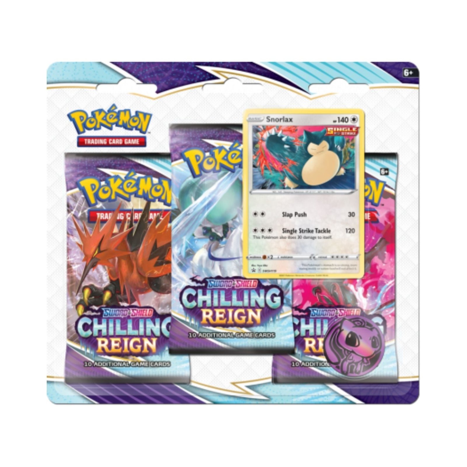 Pokemon – Chilling Reign – 3 Pack Blister – Snorlax