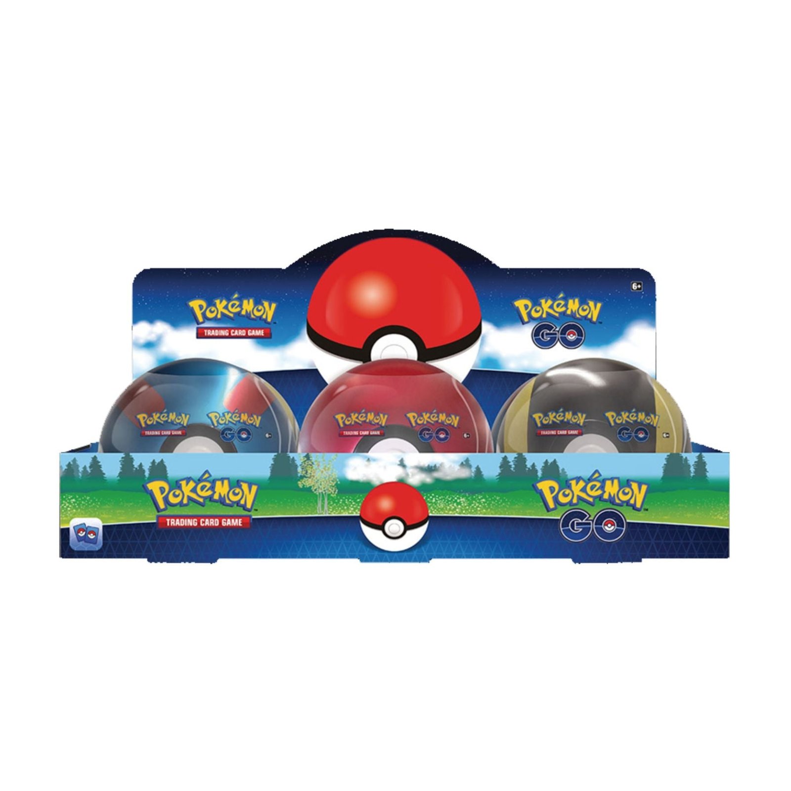 Pokemon GO – Poké Ball Tins – Display of 6