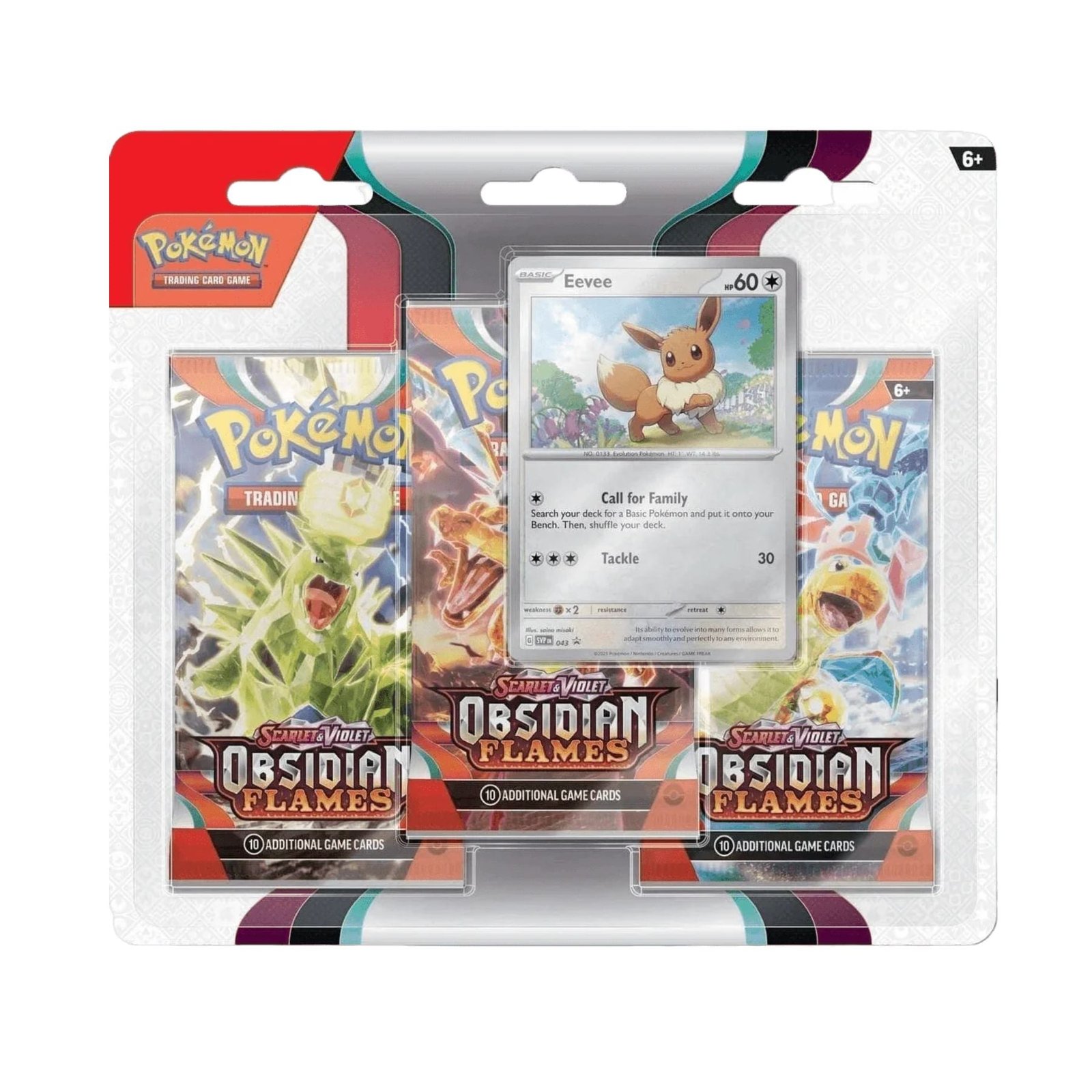 Pokemon – Obsidian Flames – 3 Pack Blister – Eevee