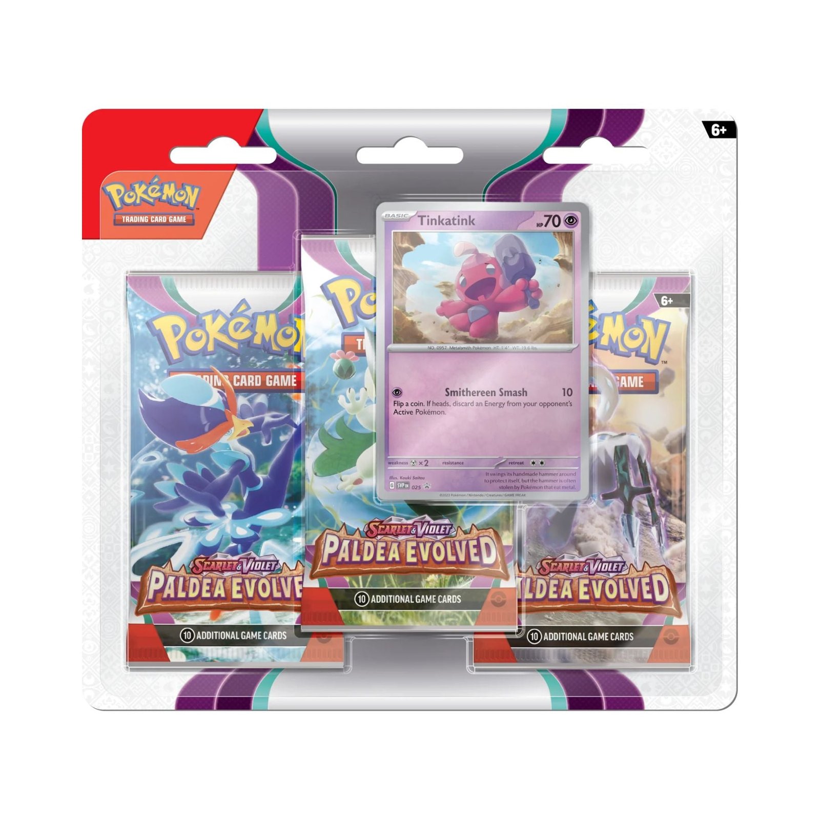 Pokemon – Paldea Evolved – 3 Pack Blister – Tinkatink