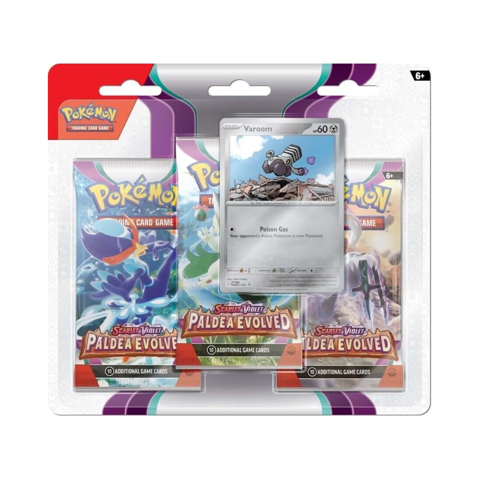 Pokemon – Paldea Evolved – 3 Pack Blister – Varoom