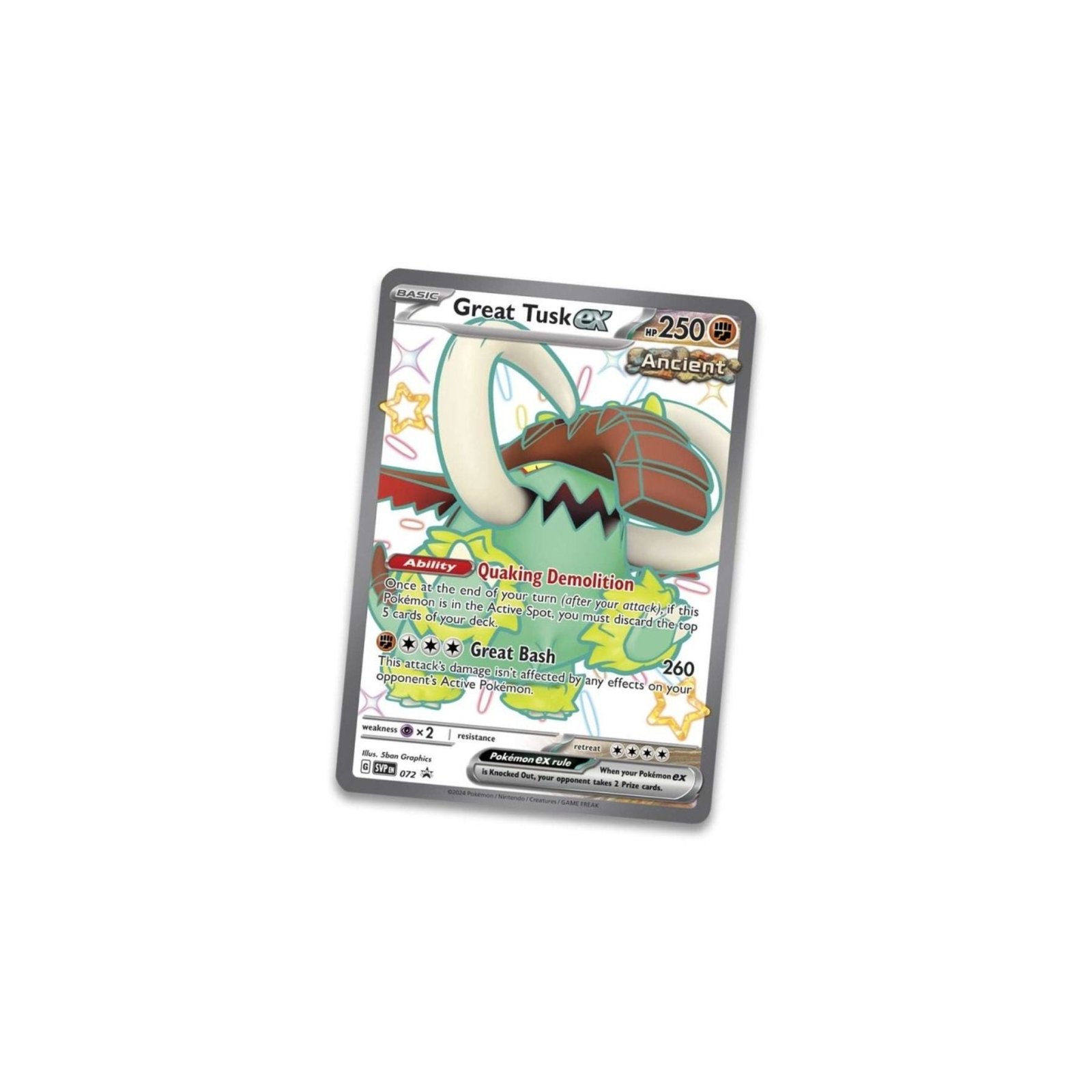 Pokemon - Paldean Fates - Great Tusk EX Tin - Image 2