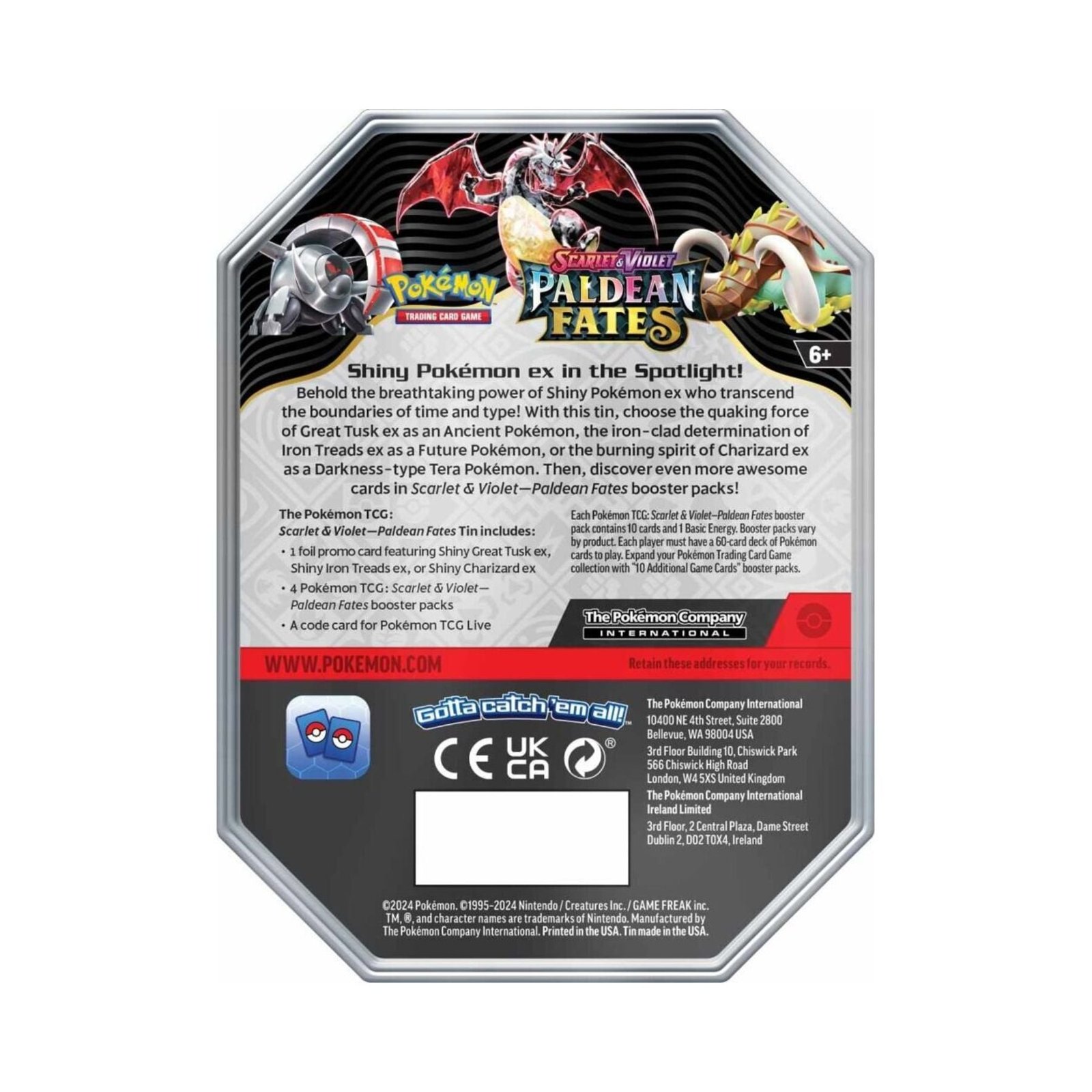 Pokemon - Paldean Fates - Iron Treads EX Tin - Image 3