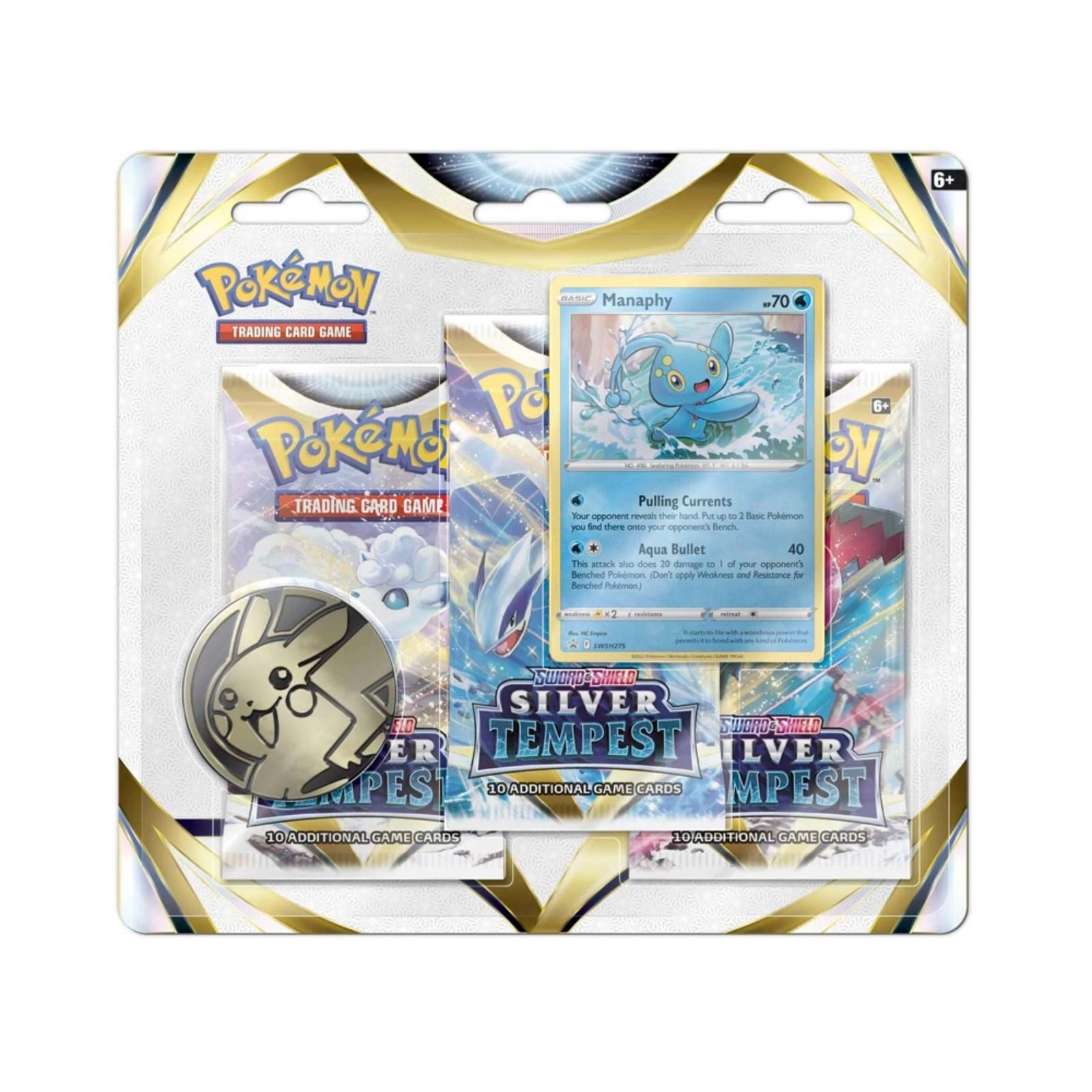 Pokemon – Silver Tempest – 3 Pack Blister – Manaphy