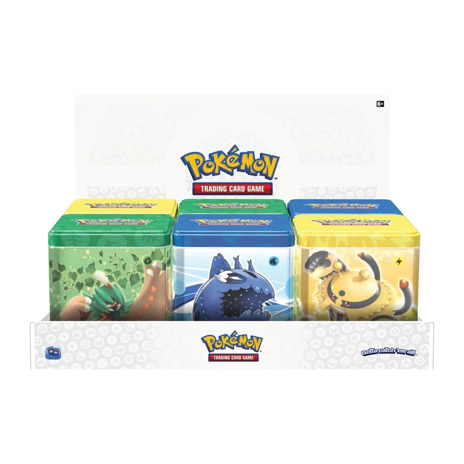 Pokemon – Stacking Tins – Display of 6 Tins