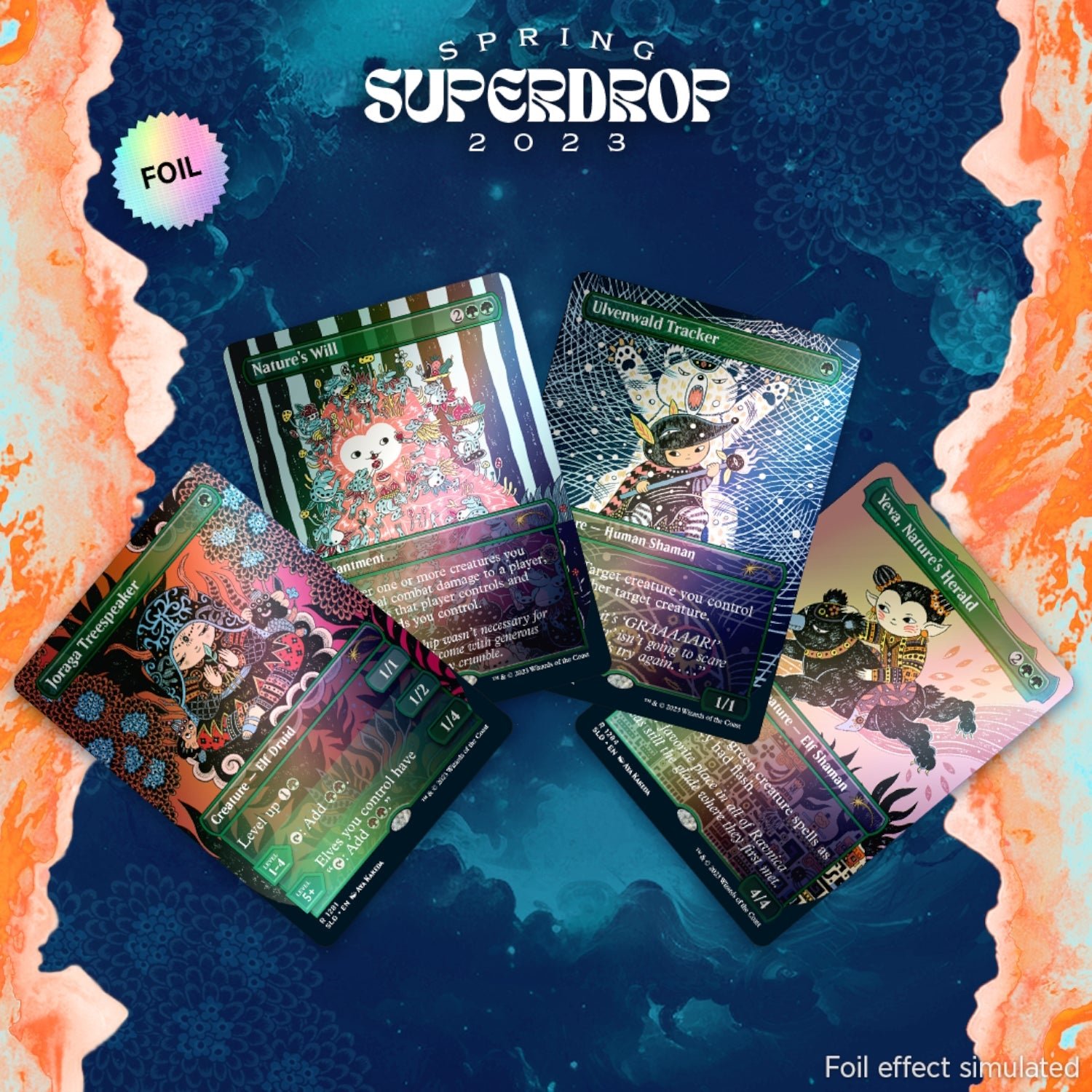Magic: The Gathering TCG – Secret Lair Spring Superdrop 2023 – Nature is Adorable – Foil Edition