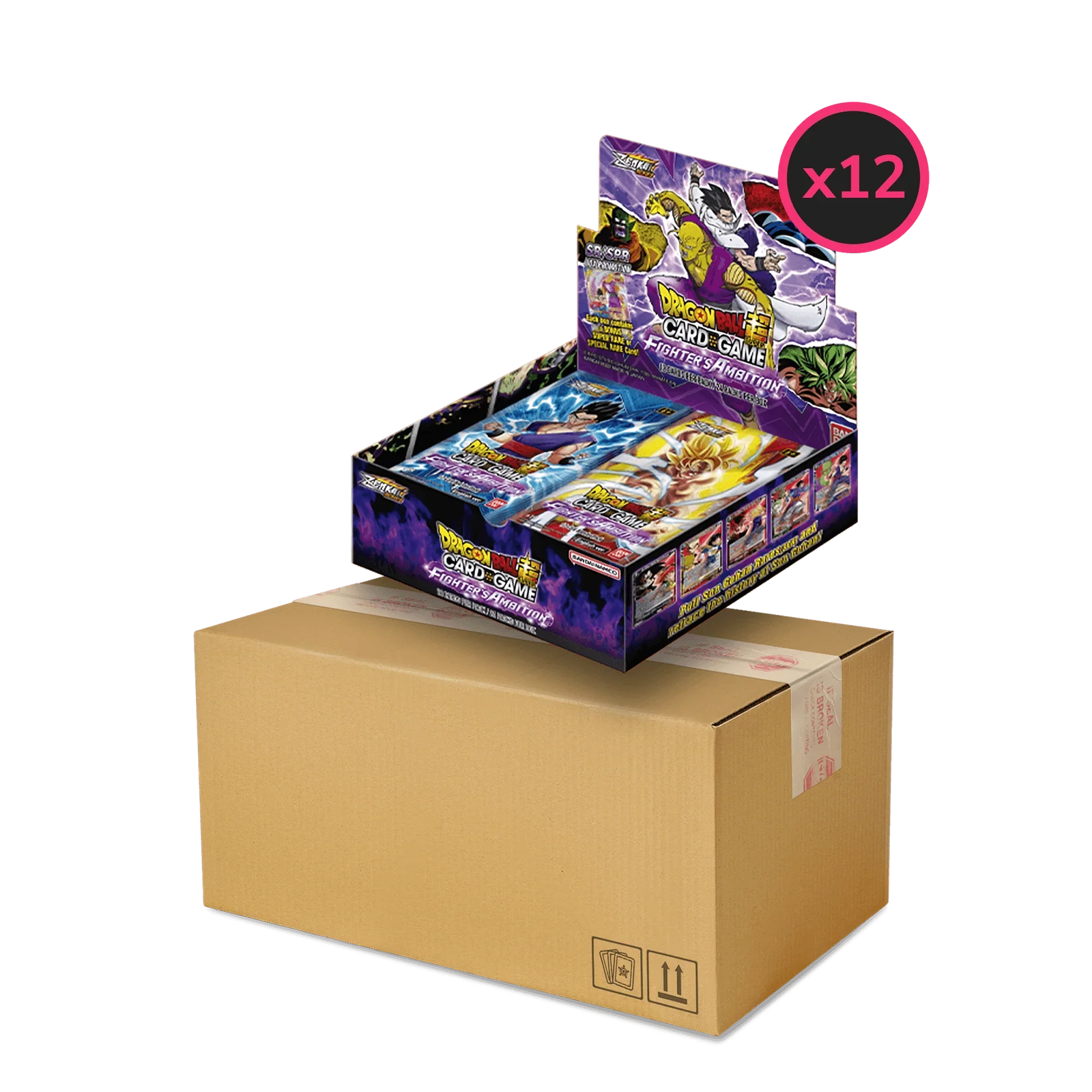 Dragon Ball Super CG Masters – Zenkai Series Set 02 – Fighter’s Ambition (B19) – Display Case (12x Booster Boxes)