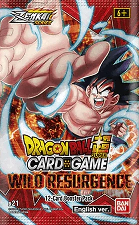 Dragon Ball Super CG Masters – Zenkai Series Set 04 – Wild Resurgence (B21) – Booster Pack