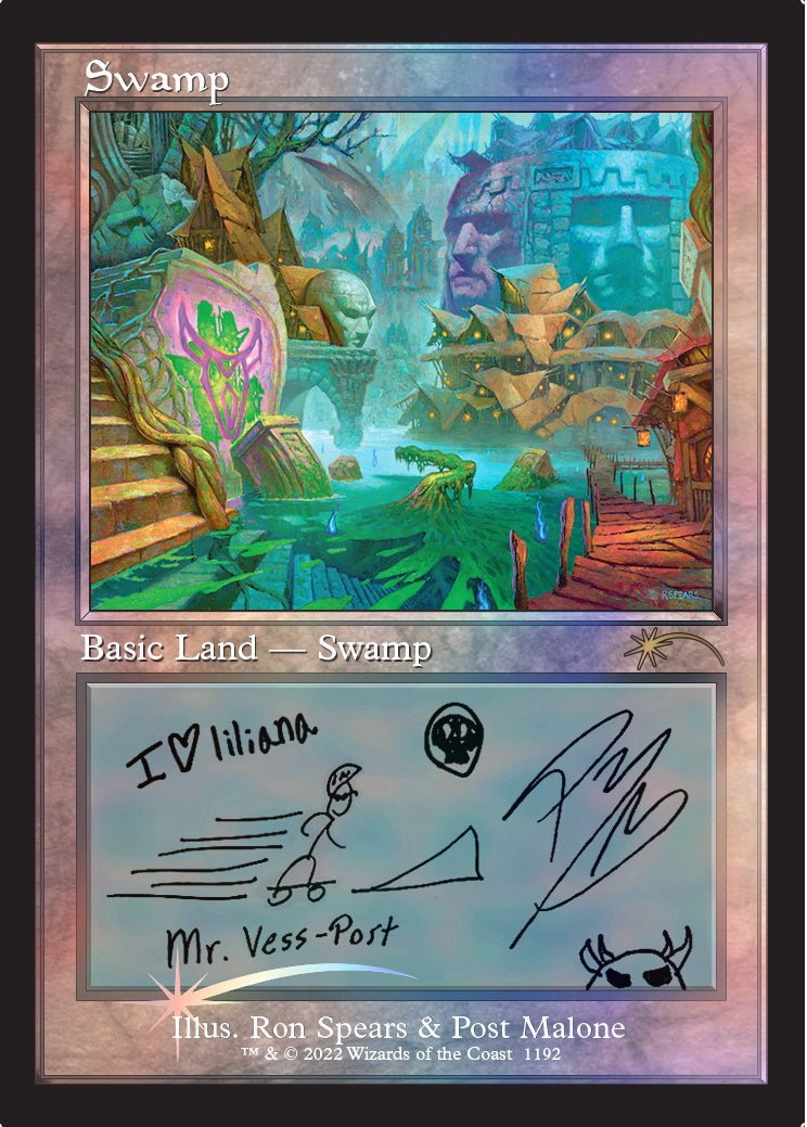 Magic: The Gathering TCG MTG - Secret Lair x Post Malone: The Lands - FOIL - Image 5