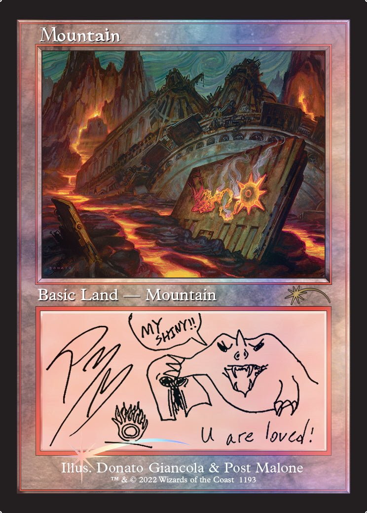 Magic: The Gathering TCG MTG - Secret Lair x Post Malone: The Lands - FOIL - Image 6