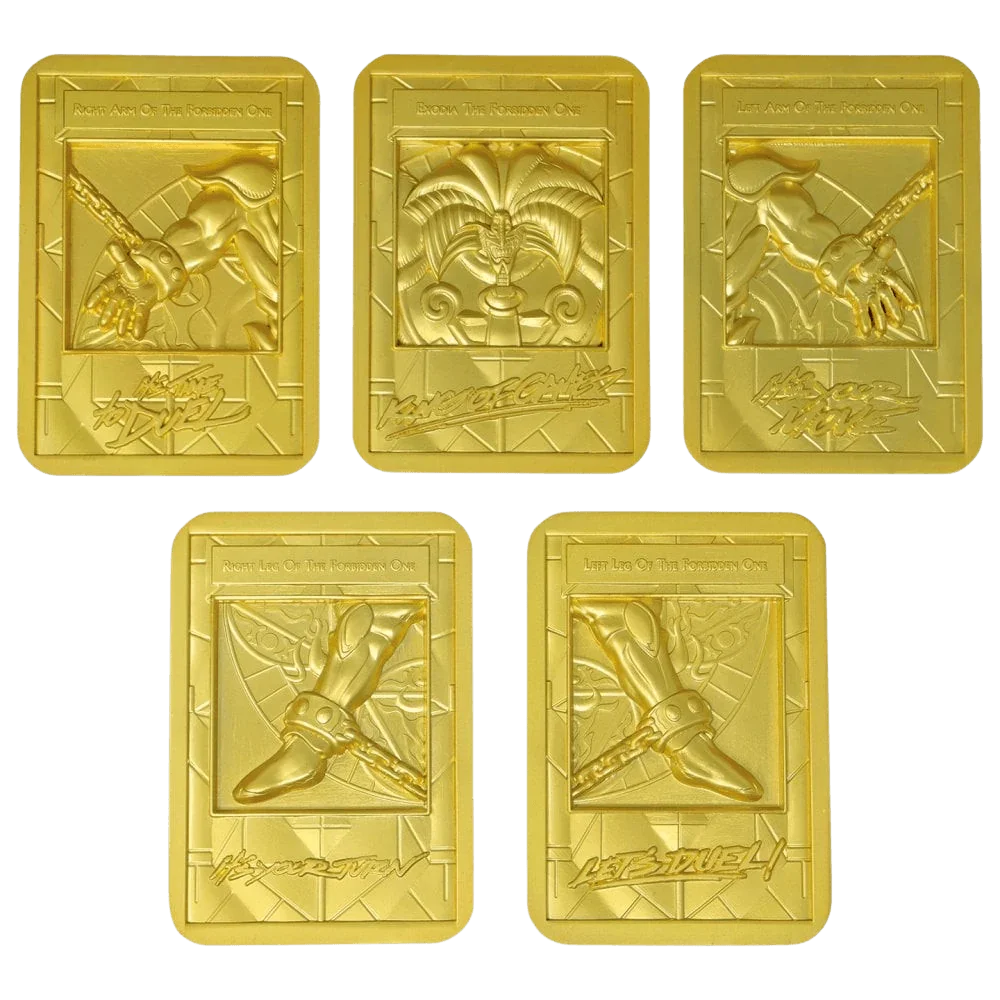 Yu-Gi-Oh! - Exodia the Forbidden One - 24k Gold Plated Ingot Set (Limited Edition) - Image 2