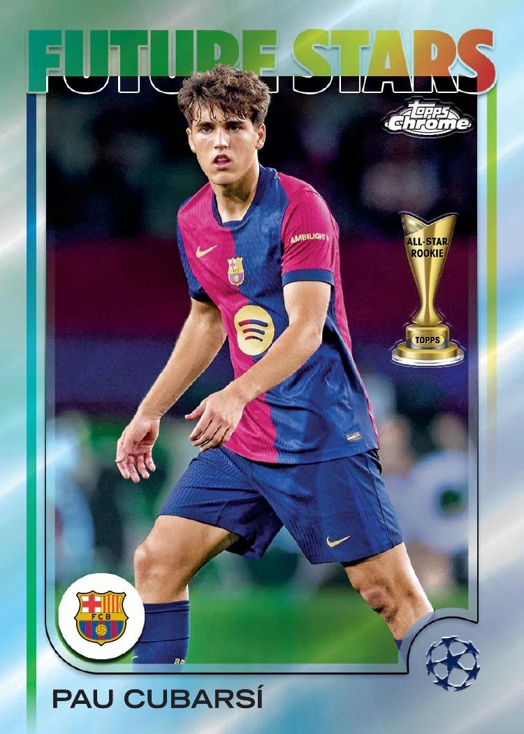 2024/25 Topps Chrome UEFA Club Competitions Soccer Hobby Jumbo - Image 19