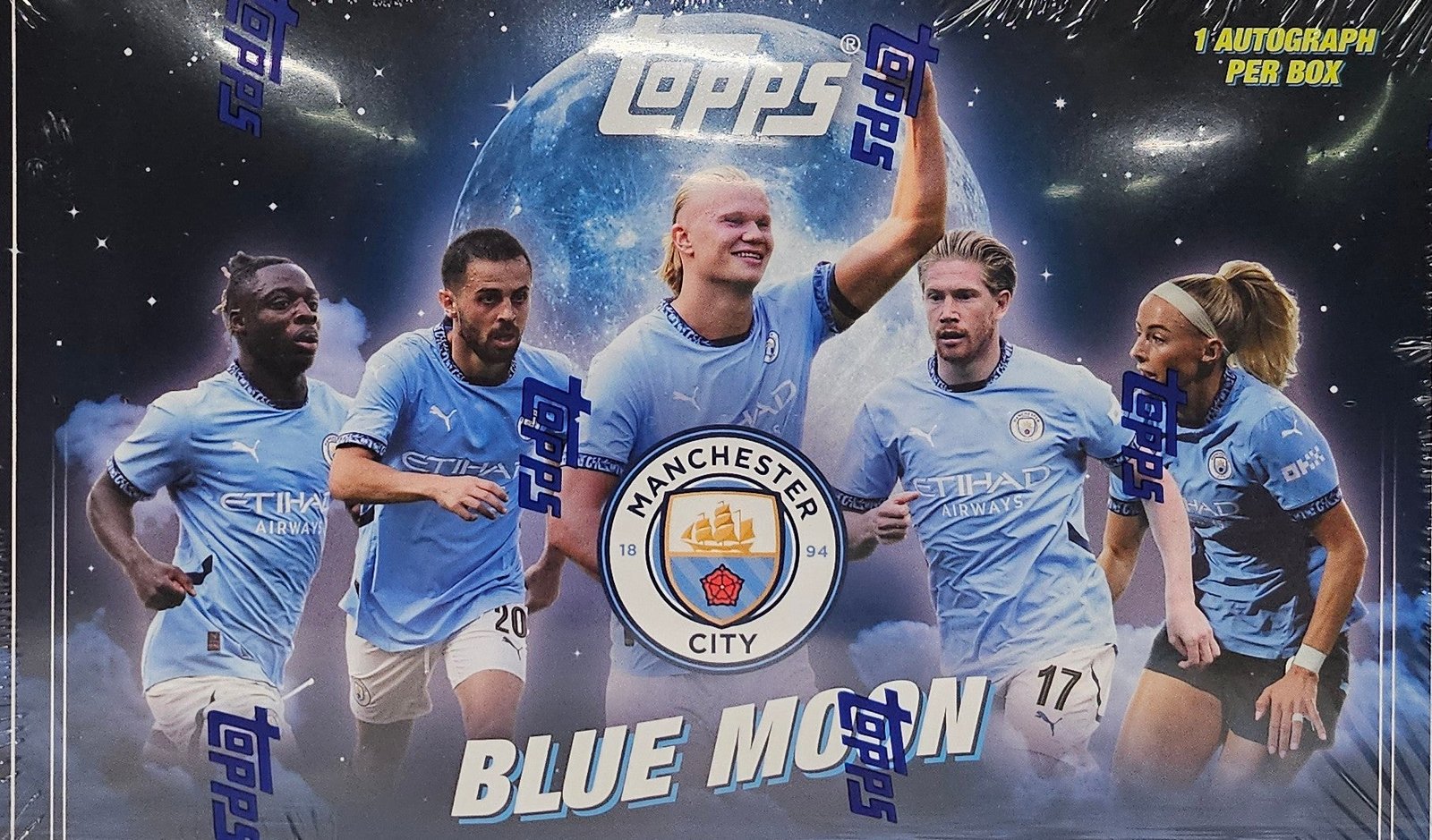 2024/25 Topps Manchester City Blue Moon Soccer Hobby - Image 2