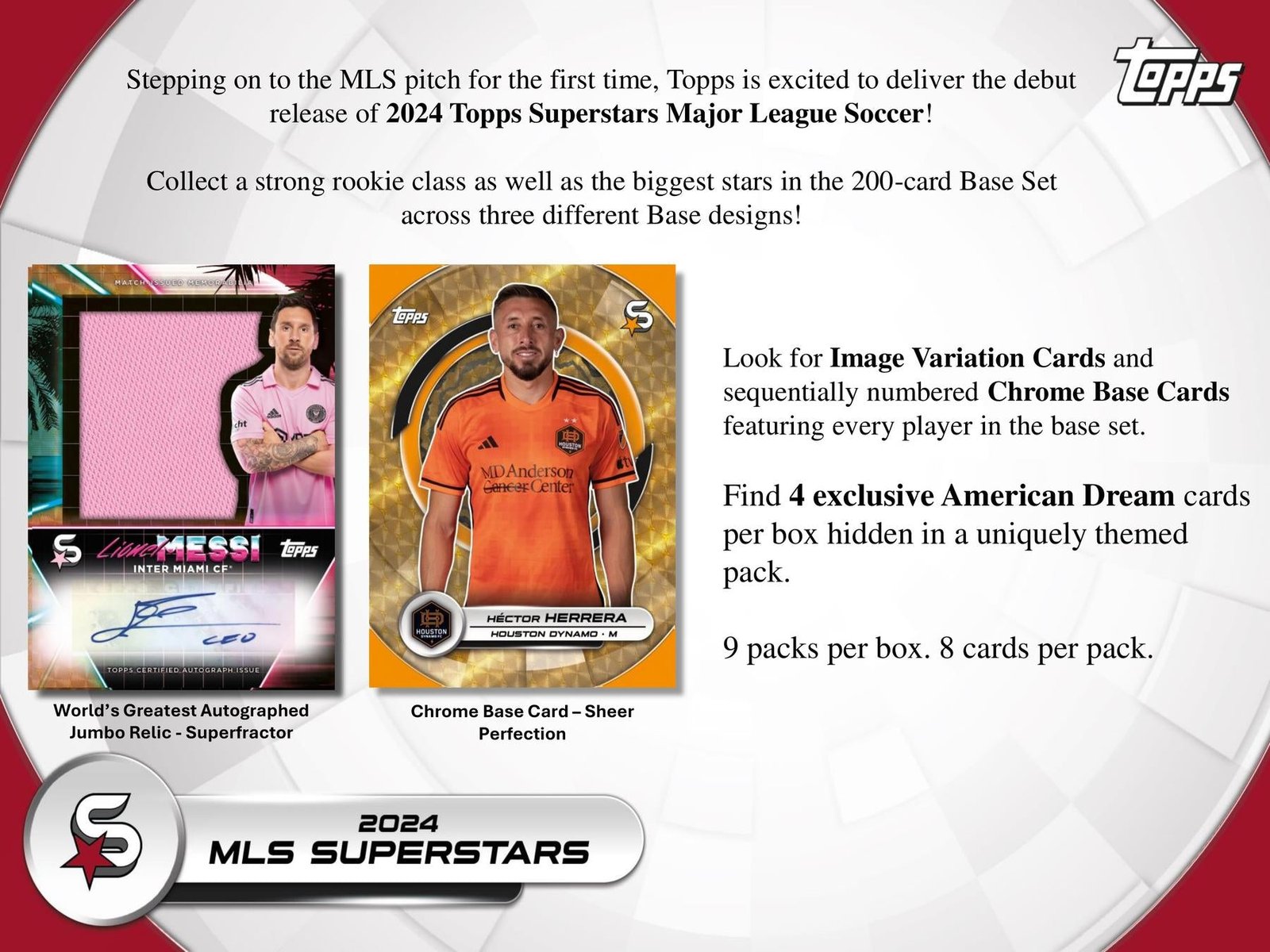 2024 Topps Superstars MLS Major League Soccer 9-Pack Blaster - Image 3