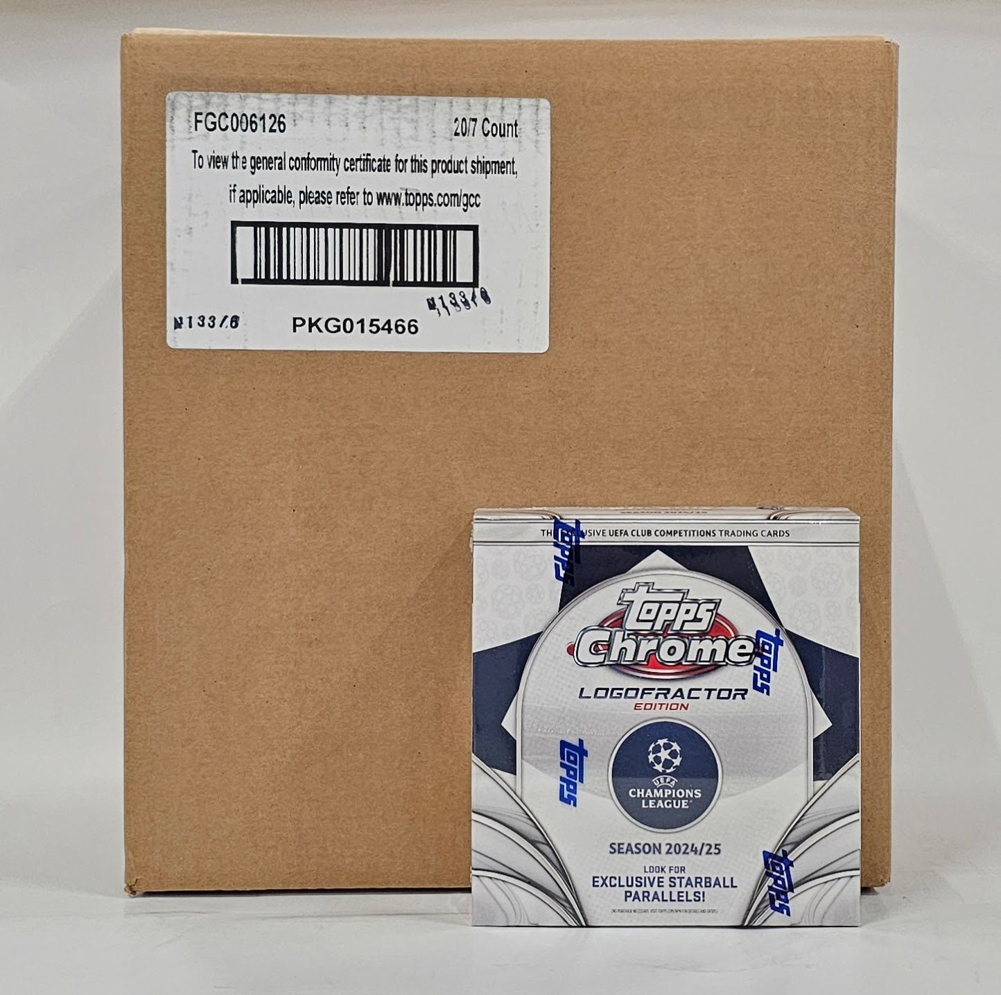 2024/25 Topps Chrome Logofractor UEFA Club Competitions Soccer (London Store Exclusive)