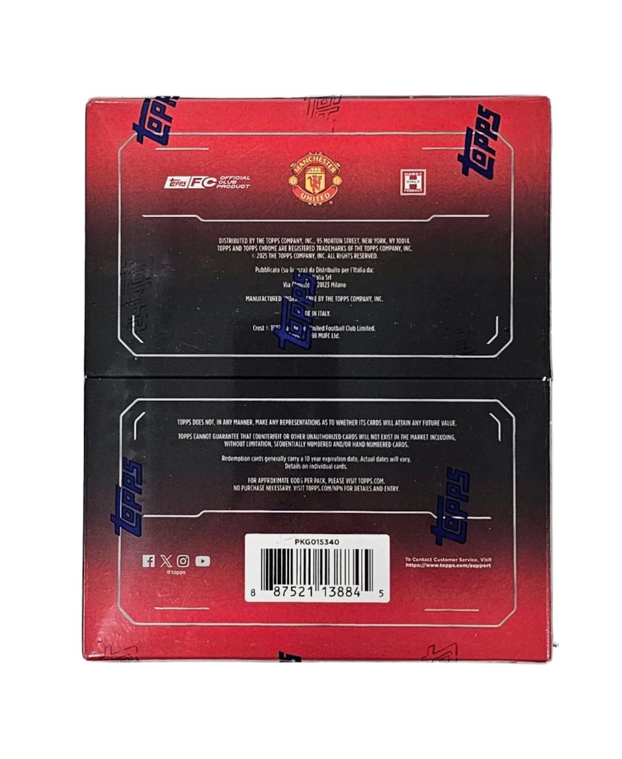 2024/25 Topps Chrome Manchester United Deluxe Edition Soccer Hobby - Image 3