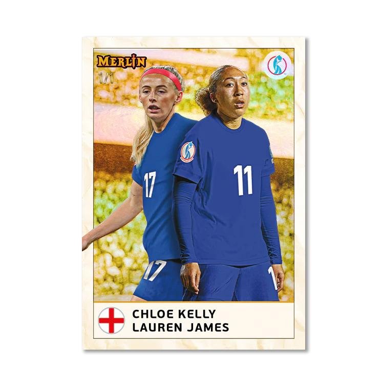 2024/25 Topps Merlin UEFA Women's Euros Soccer Hobby Box - Image 9