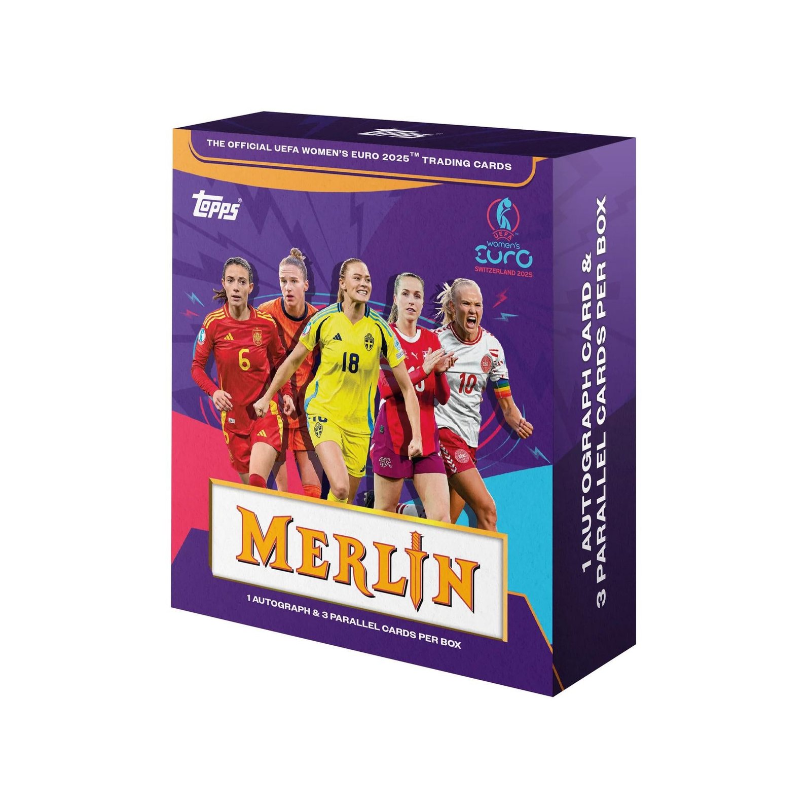 2024/25 Topps Merlin UEFA Women's Euros Soccer Hobby Box - Image 2