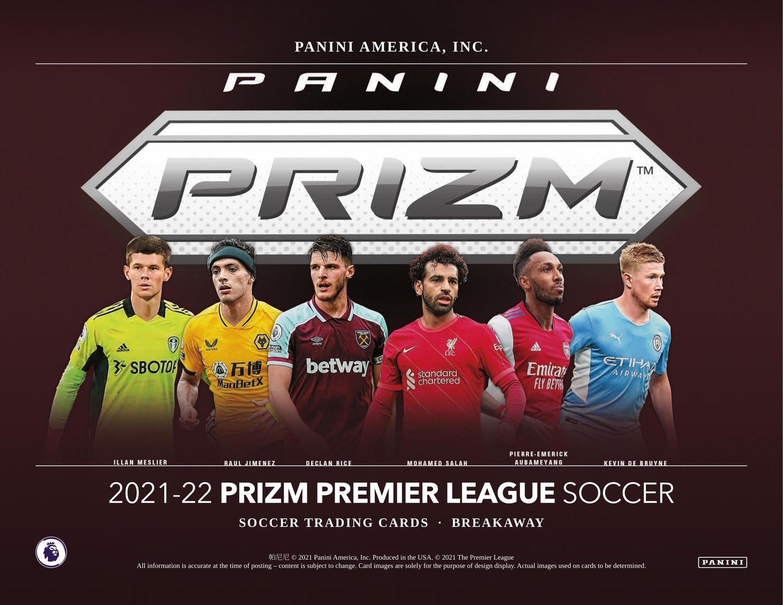 2021/22 Panini Prizm Premier League EPL Soccer Breakaway - Image 8