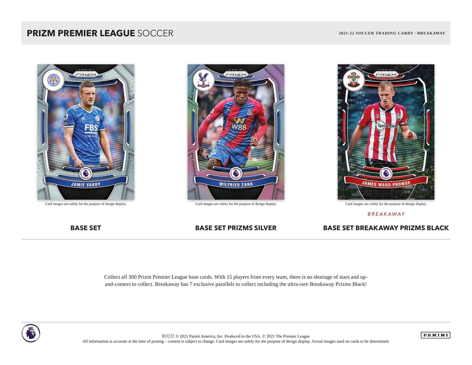 2021/22 Panini Prizm Premier League EPL Soccer Breakaway - Image 5