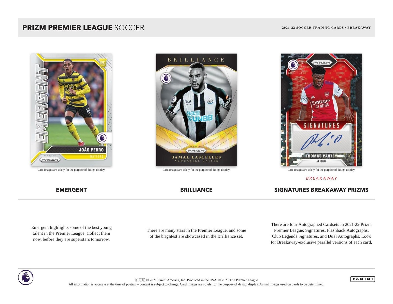 2021/22 Panini Prizm Premier League EPL Soccer Breakaway - Image 6