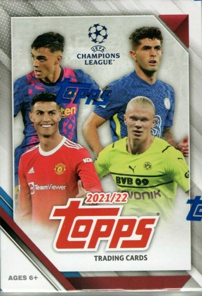 1x FREE – ’21/22 Topps UEFA Champions League Soccer 7-Pack Blaster Box