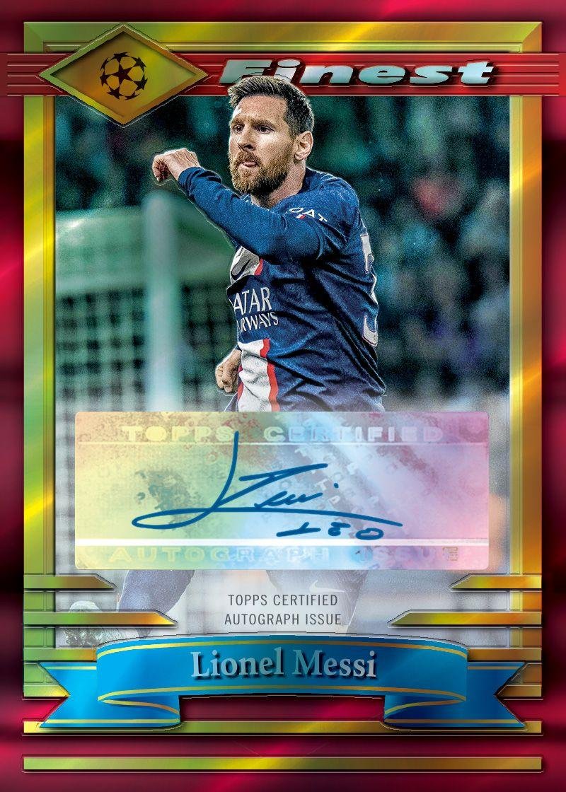 2022/23 Topps Finest Flashbacks UEFA Club Competitions Soccer Hobby - Image 3