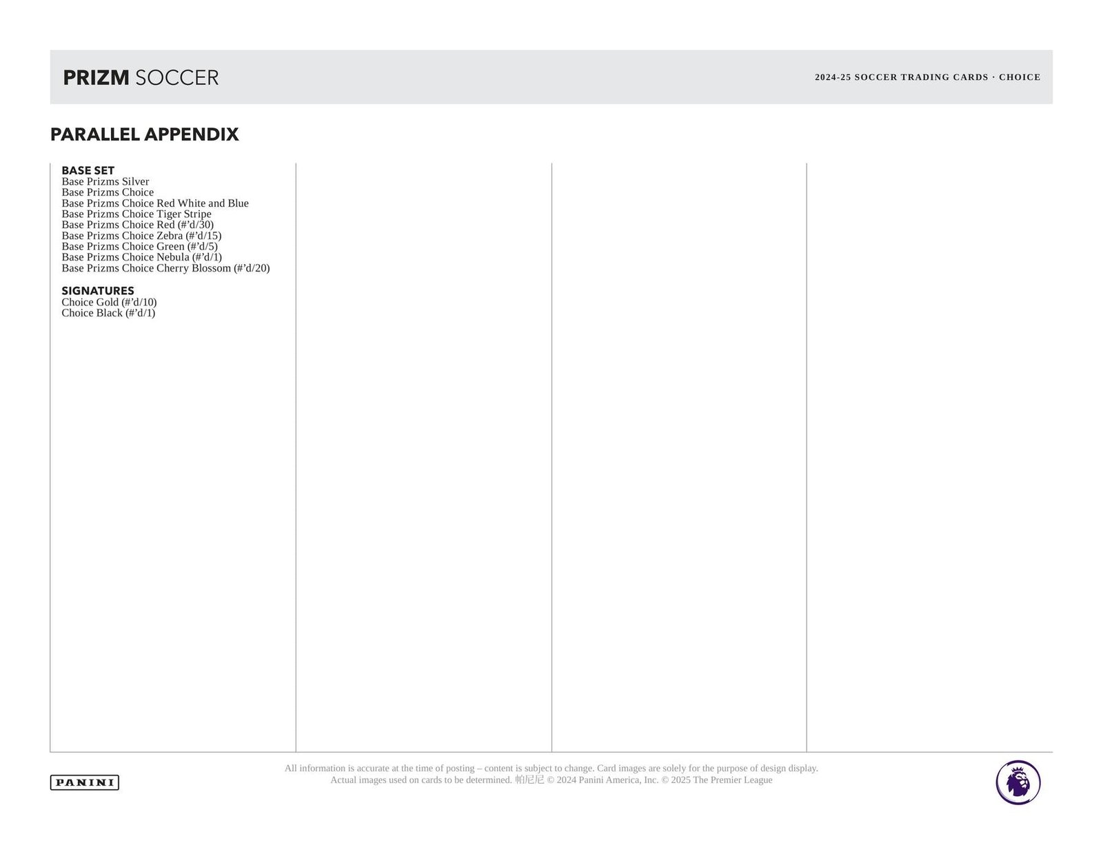 2024/25 Panini Prizm Premier League EPL Soccer Choice - Image 11