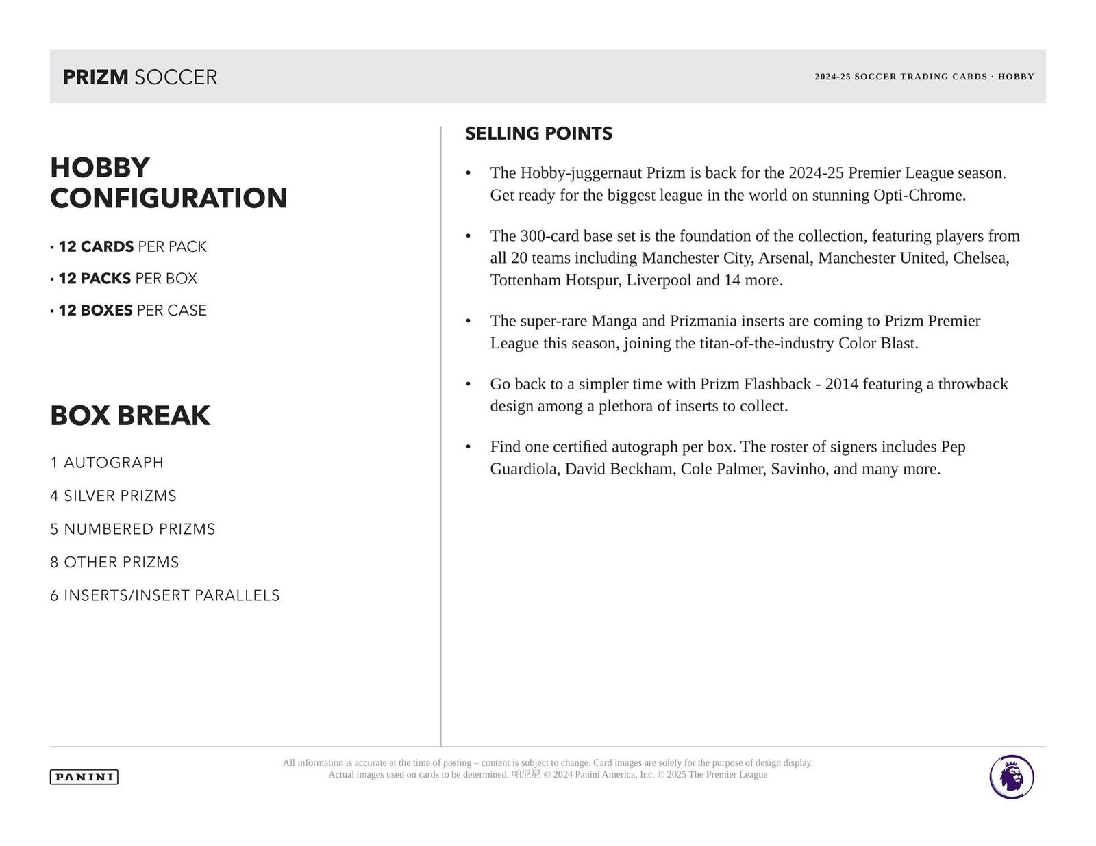 2024/25 Panini Prizm Premier League EPL Soccer Hobby - Image 11