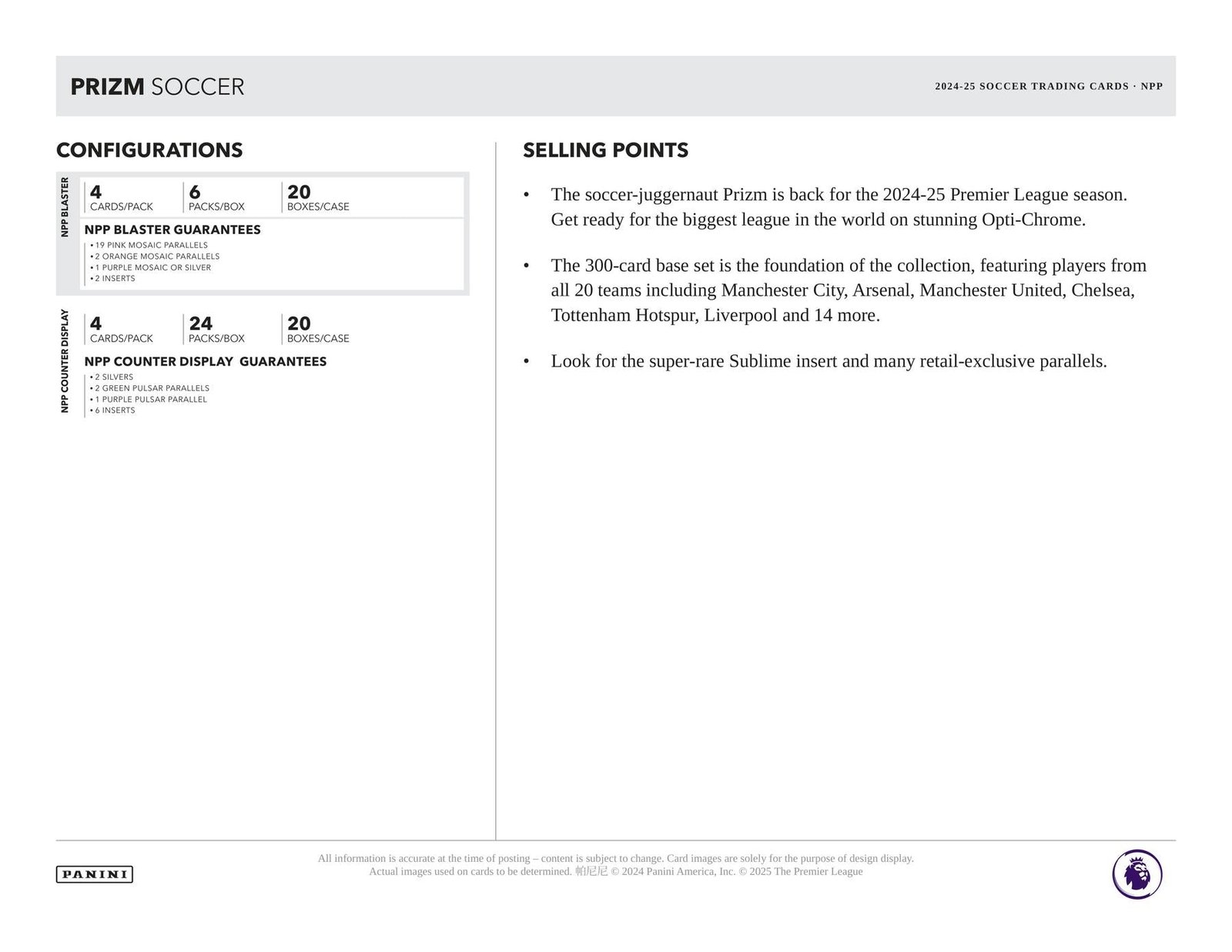 2024/25 Panini Prizm Premier League EPL Soccer Retail 24-Pack - Image 7