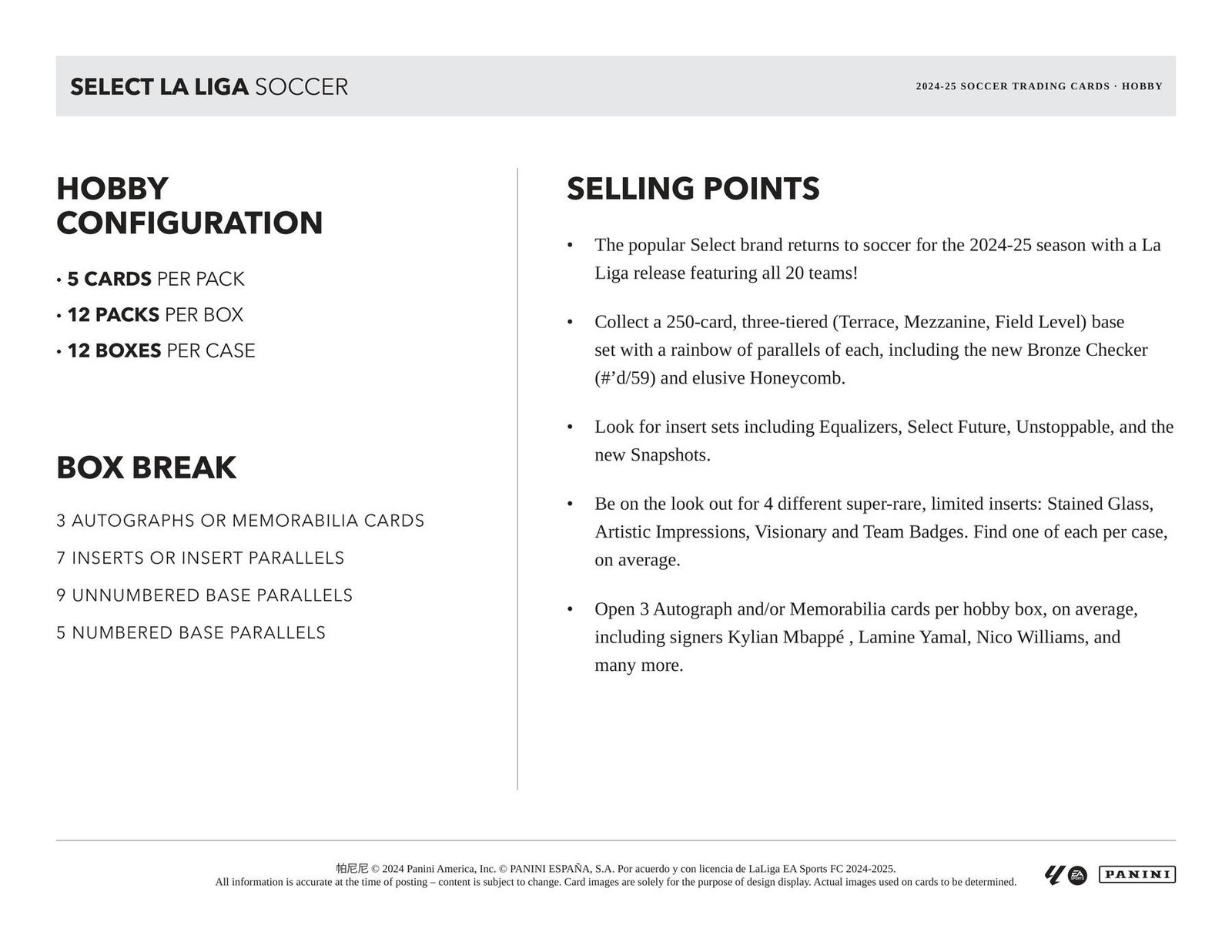 2024/25 Panini Select La Liga Soccer Hobby - Image 7