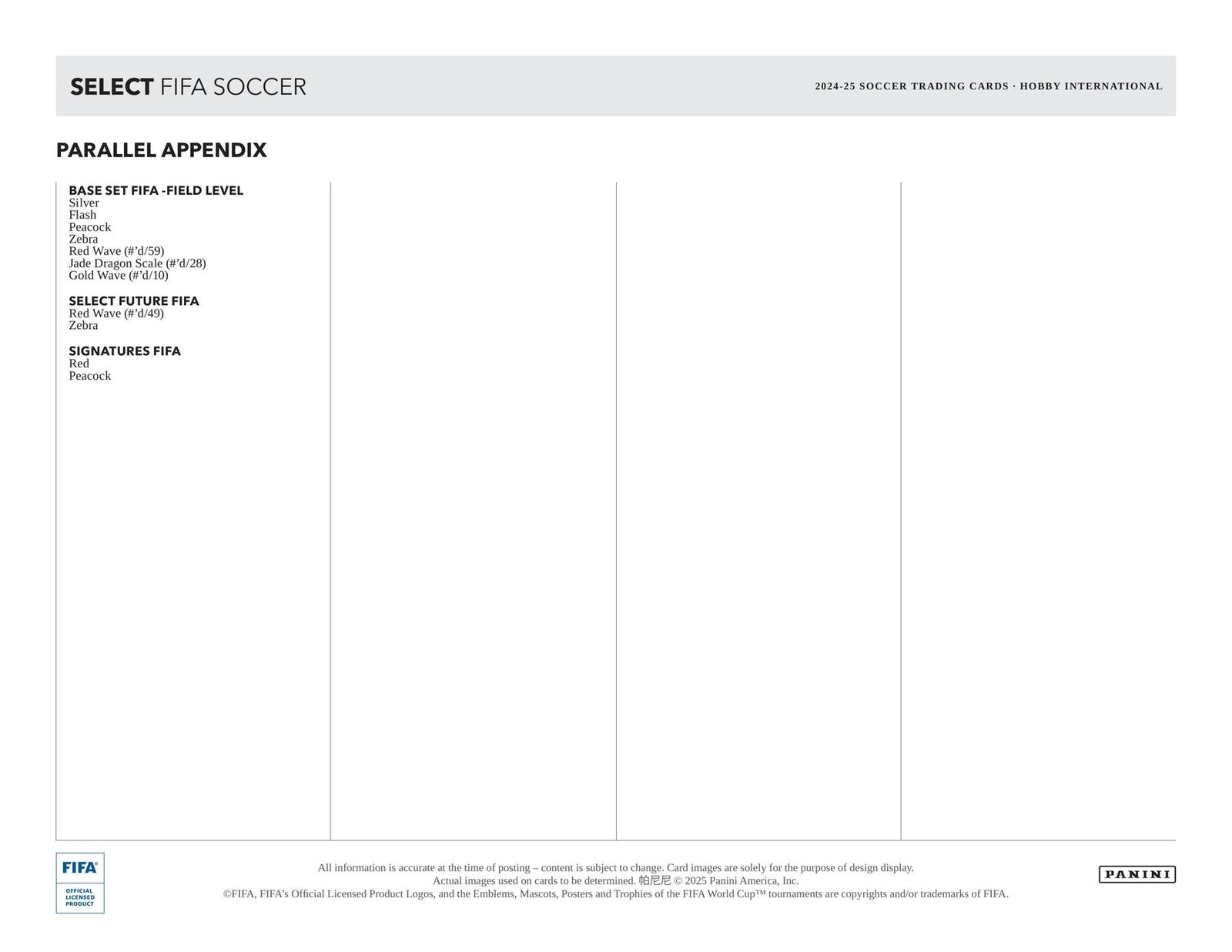 2024/25 Panini Select FIFA Soccer International Hobby - Image 12