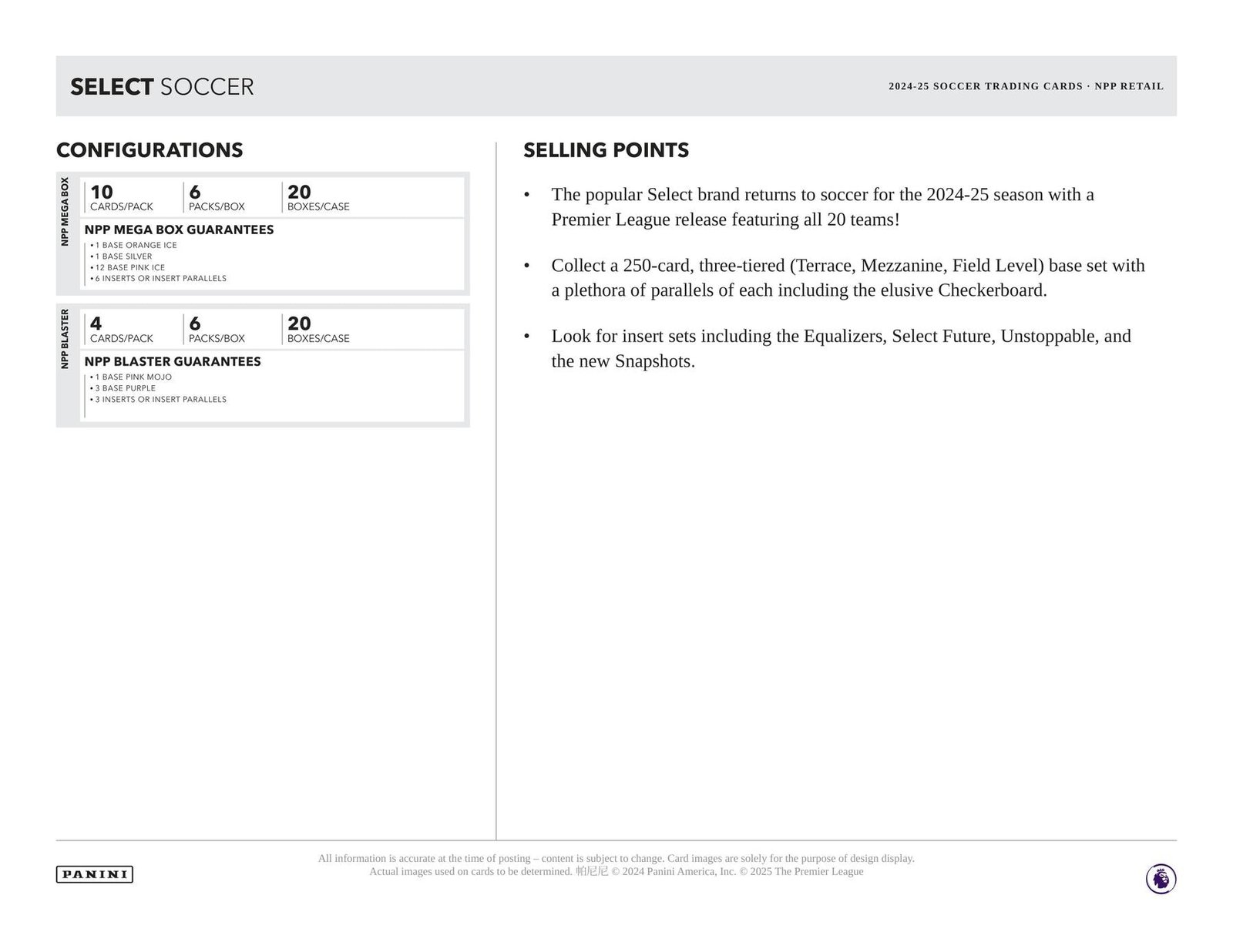 2024/25 Panini Select Premier League EPL Soccer 6-Pack Blaster - Image 5