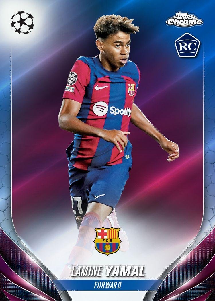 2023/24 Topps Chrome UEFA Club Competitions Soccer Hobby - Image 17