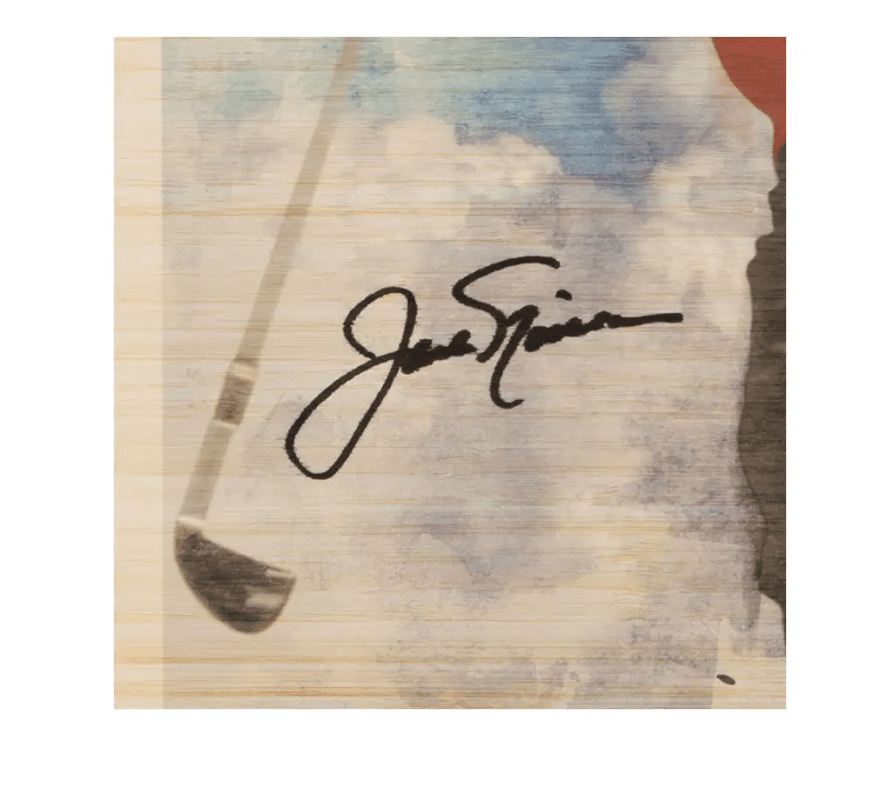 Jack Nicklaus Autographed “Fearless” Bamboo Print - Image 3