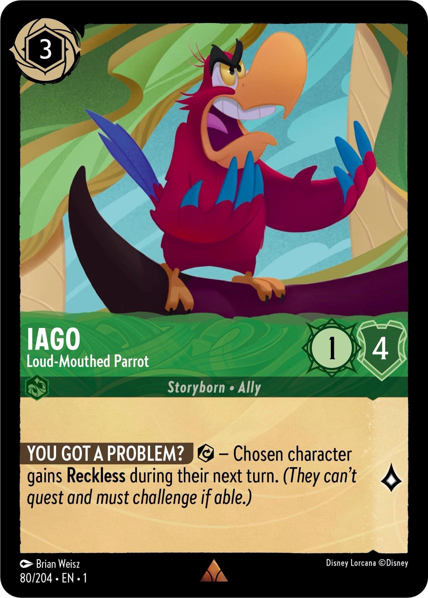Iago – Loud-Mouthed Parrot (80) (1)
