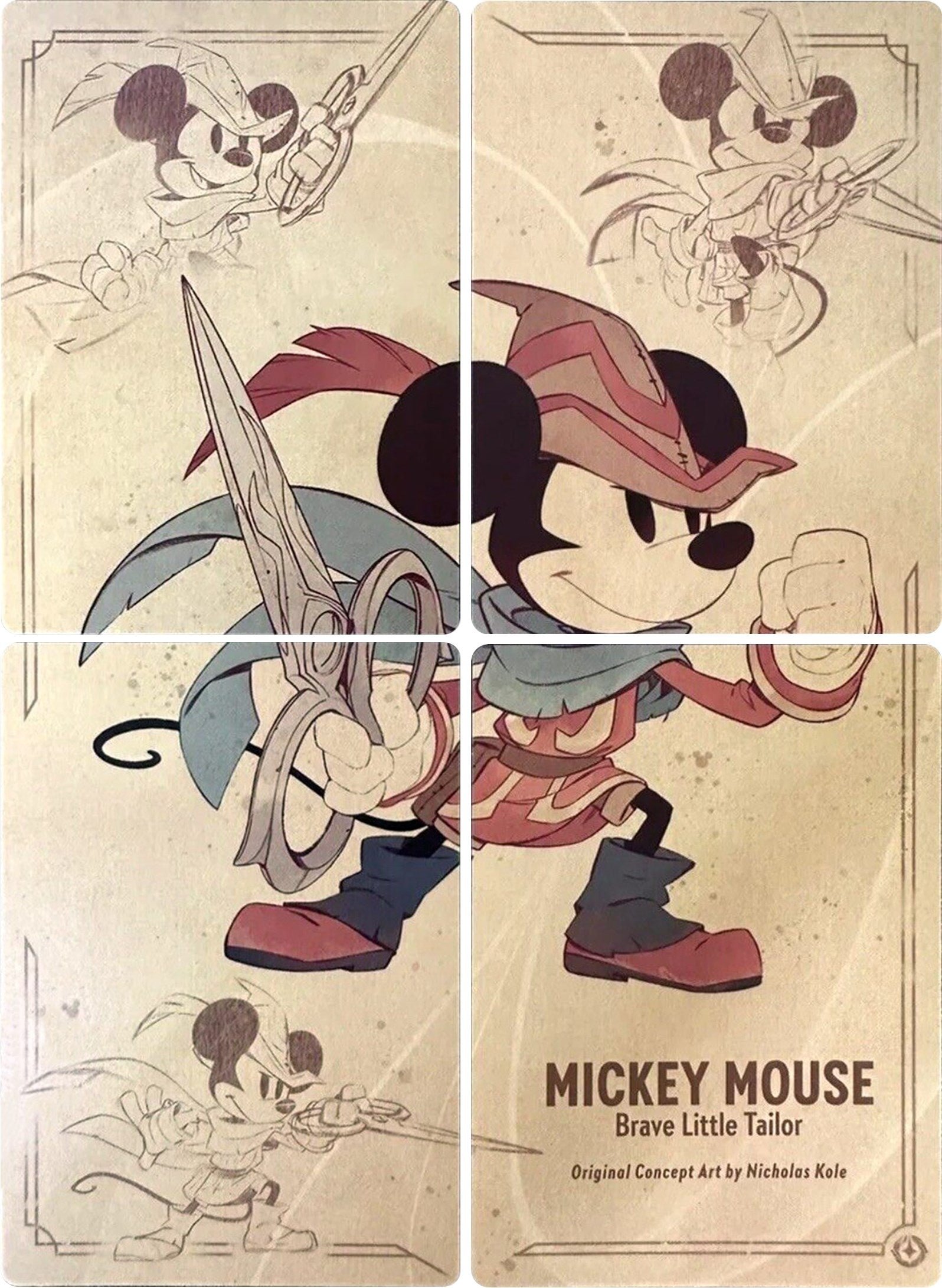 Mickey Mouse – Brave Little Tailor Puzzle Insert (Set of 4) (1)